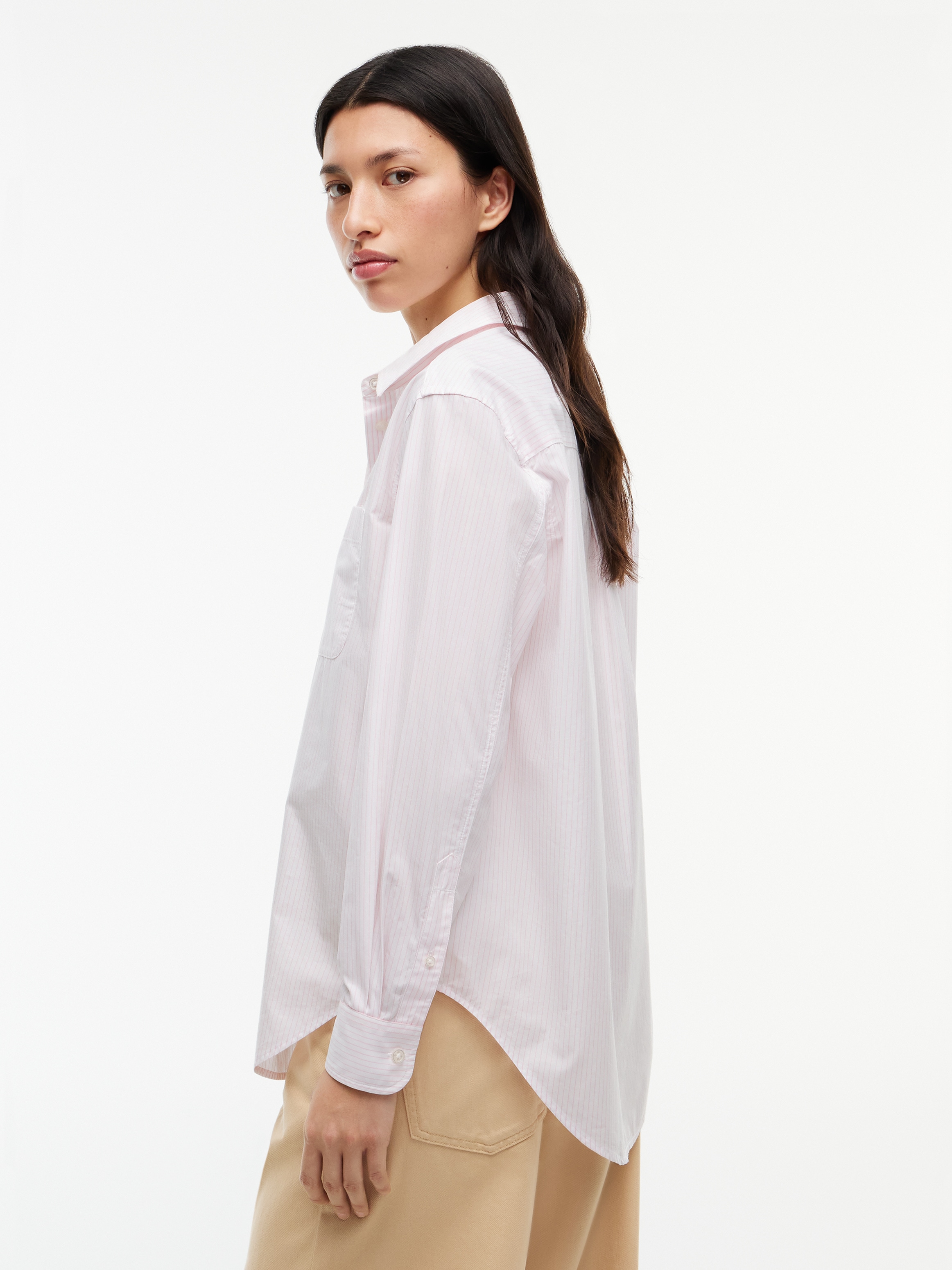 Tommy Jeans Langarmbluse »TJW RLX ESSENTIAL SHIRT« Baumwolle,  relaxed fit