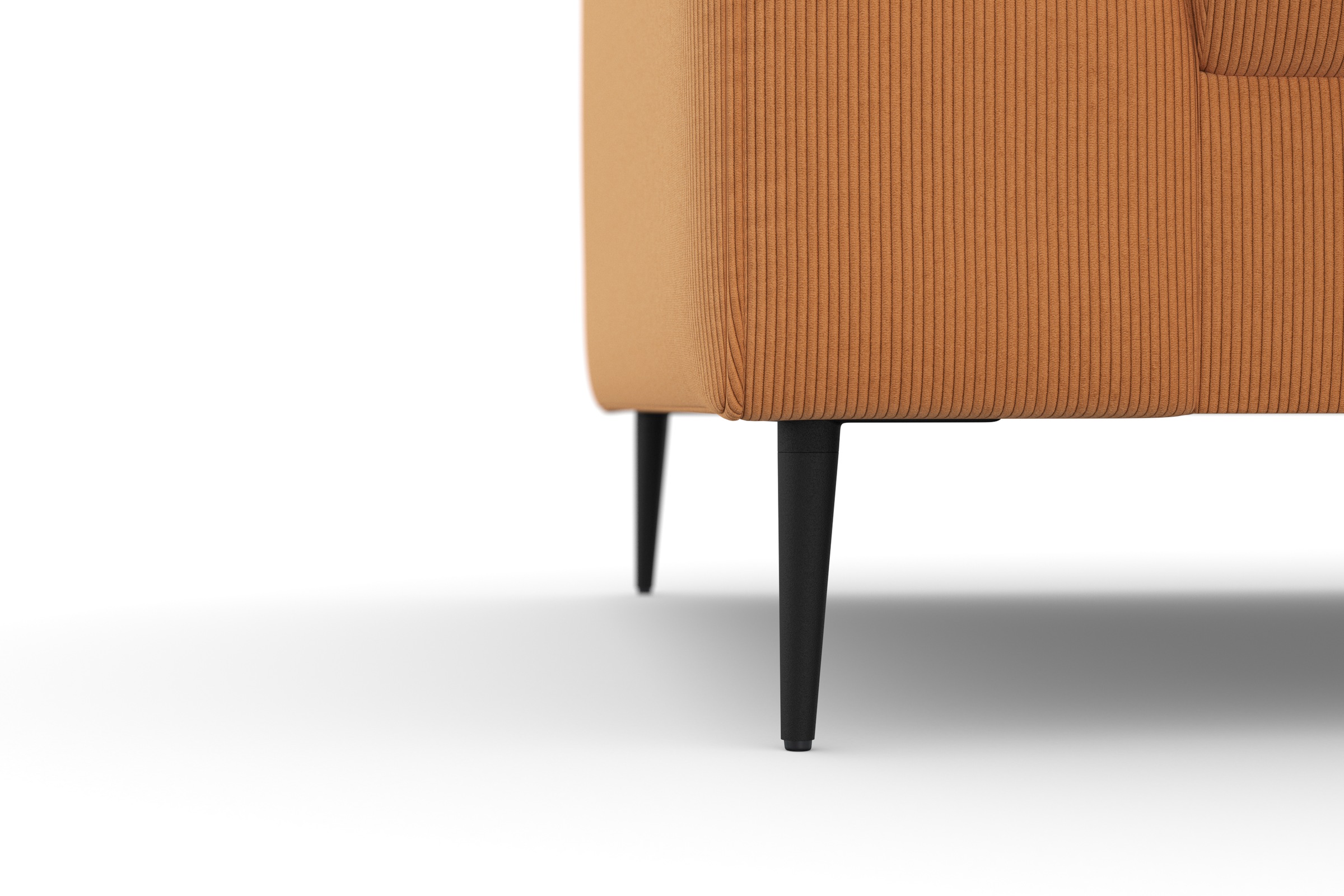 DOMO collection Ecksofa »Modica kompakt und elegant, Breite 244, L-Form«, moderne Optik mit extrabreiter Recamiere, auch in Cord