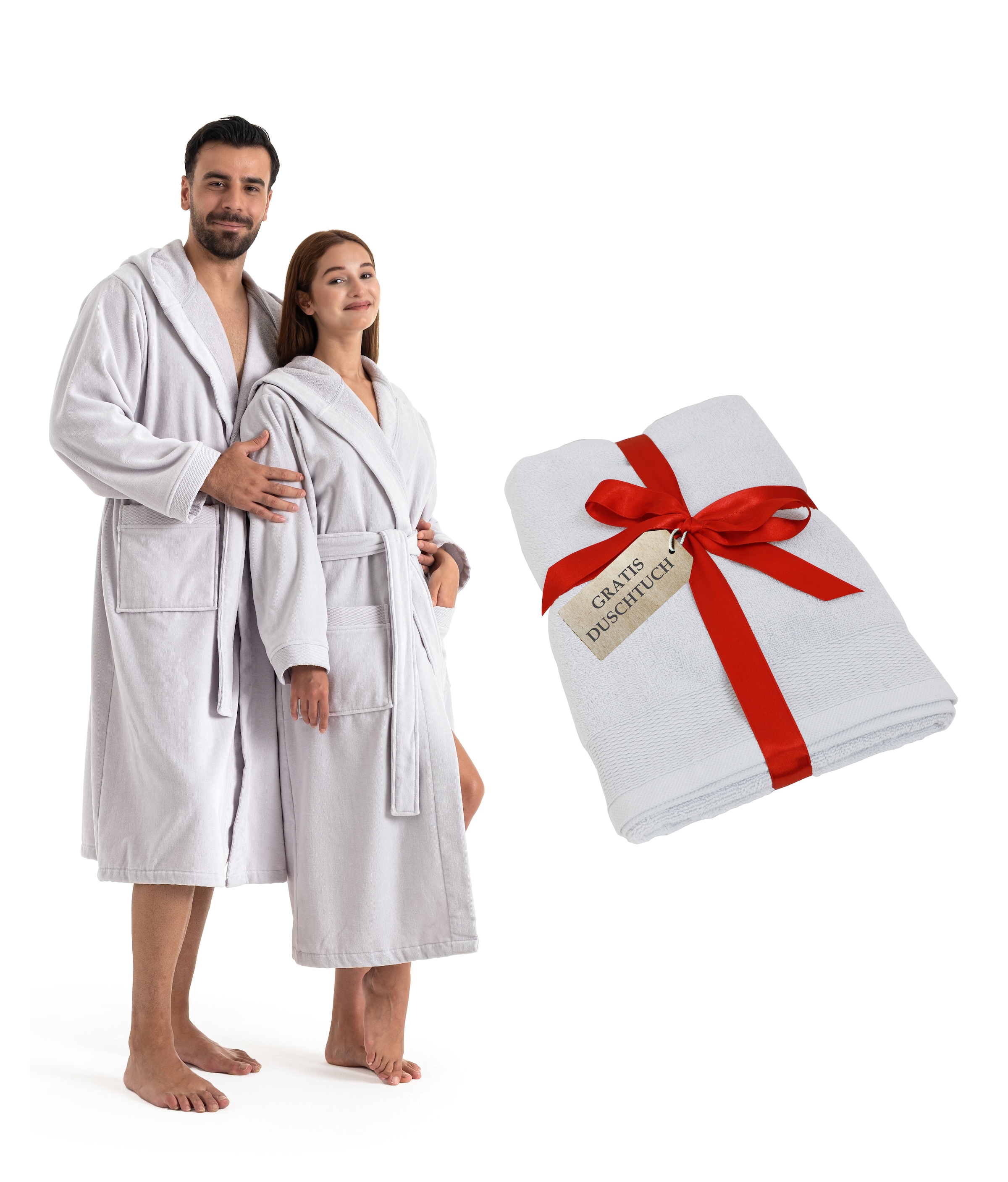 OTTO home Unisex-Bademantel "Fenya, 330 g/m², Premium, Hotelbademantel, Mor günstig online kaufen