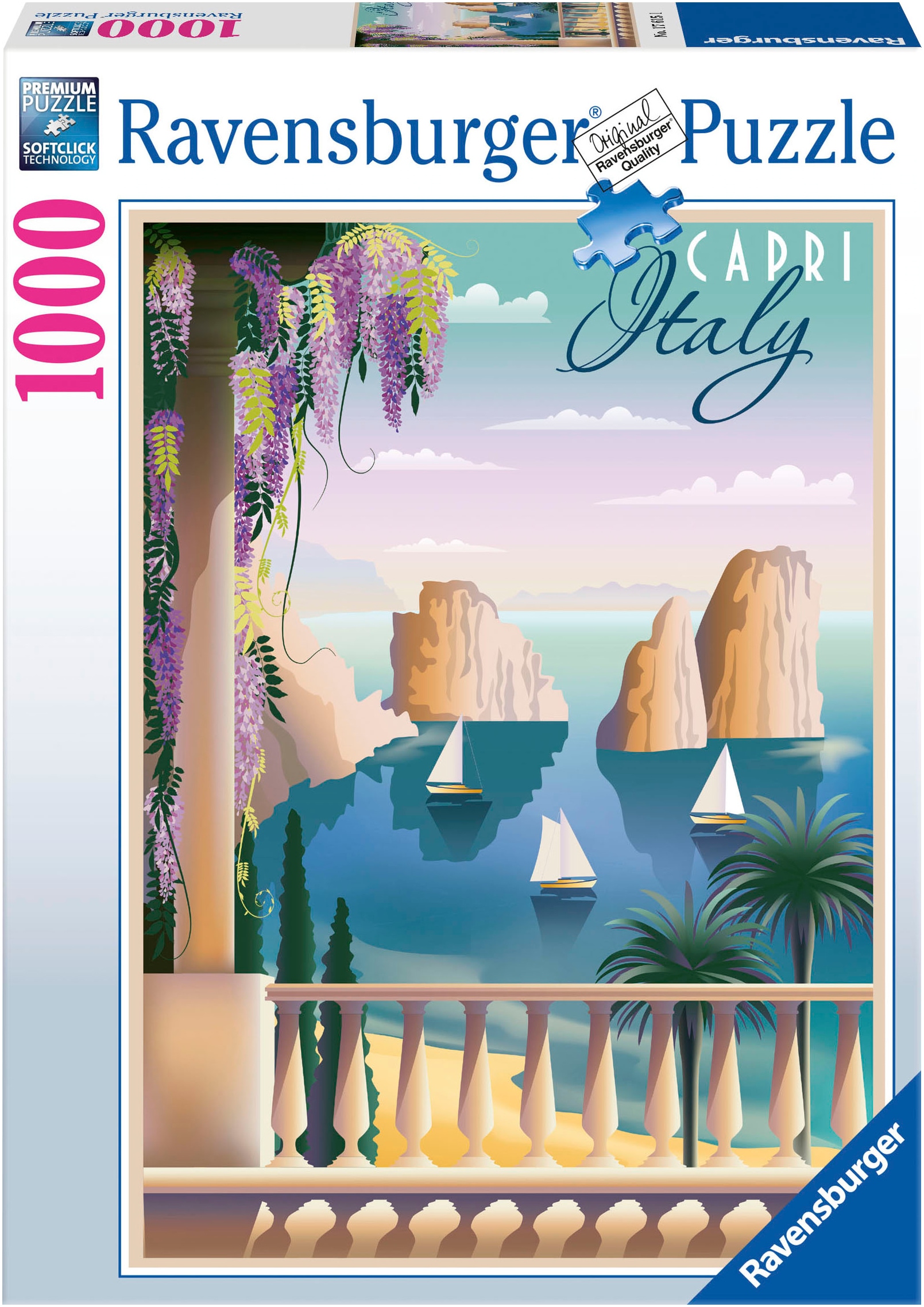 Puzzle »Postcard from Capri, Italy«, Made in Germany, FSC® - schützt Wald - weltweit