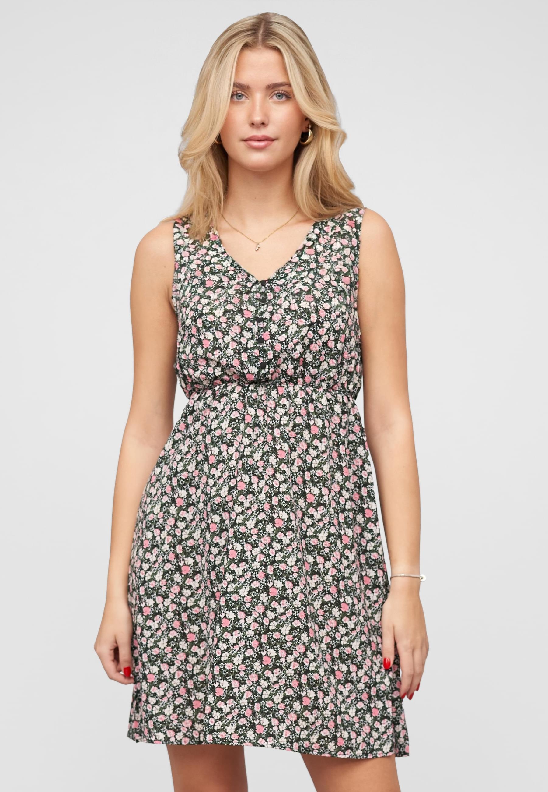 CLOUD 5IVE Shirtkleid »CLOUD 5IVE Leichtes Sommerkleid mit Knopfleiste« 1 Stk. tlg.