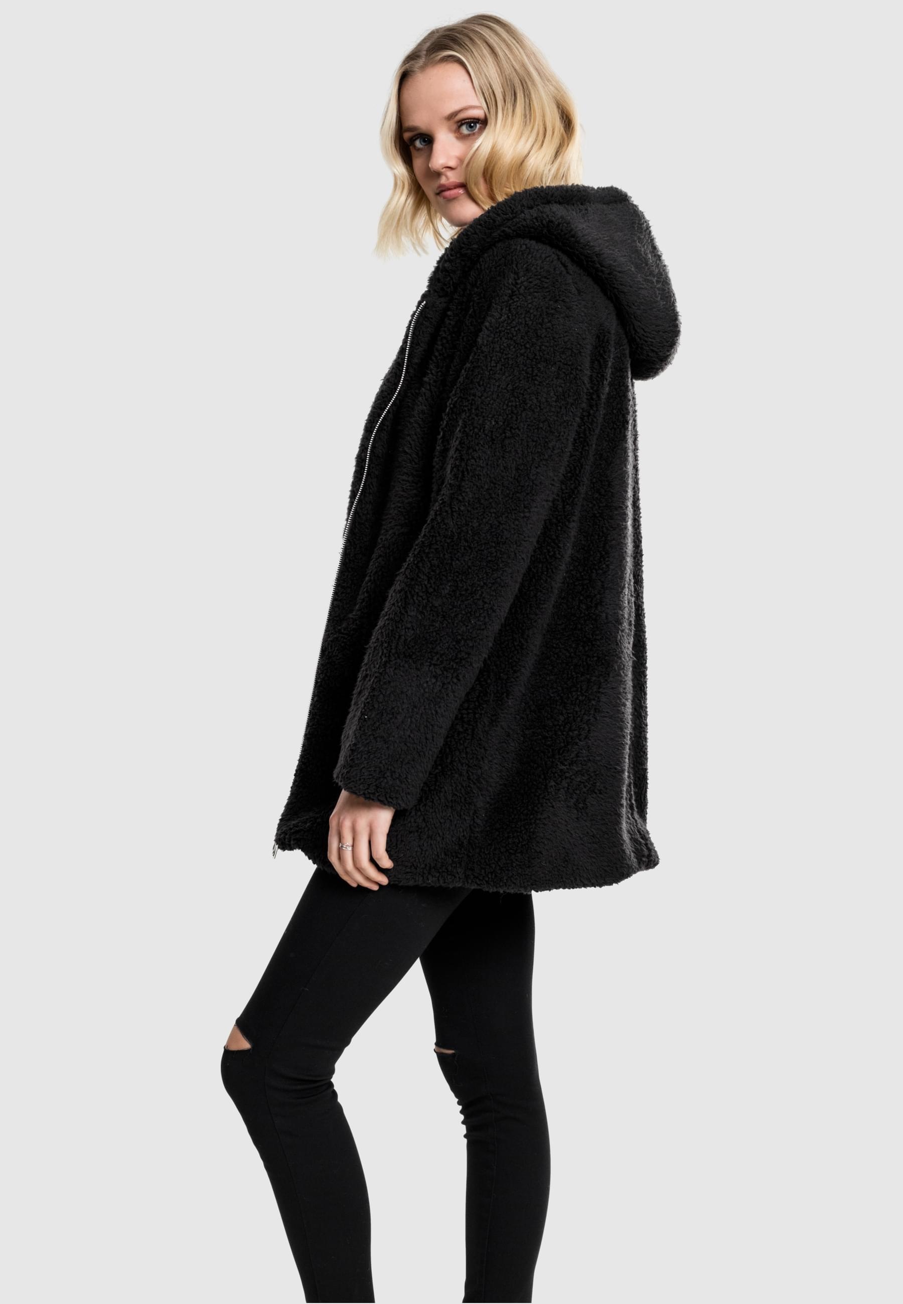 URBAN CLASSICS Allwetterjacke »Urban Classics Damen Ladies Sherpa Jacket«, (1 St.), mit Kapuze