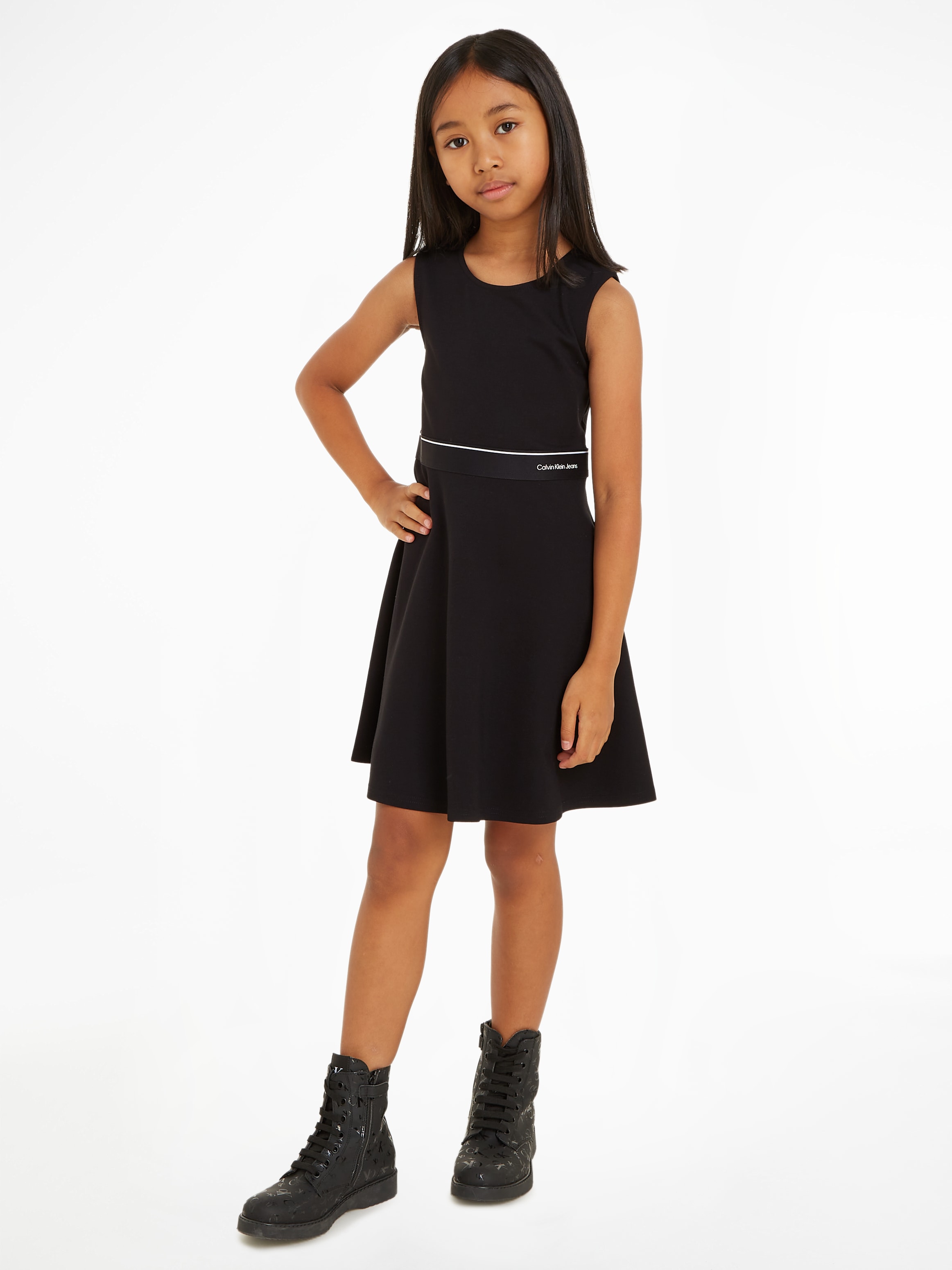 Skaterkleid »LOGO TAPE SLEEVELESS PUNTO DRESS«, Kinder bis 16 Jahre