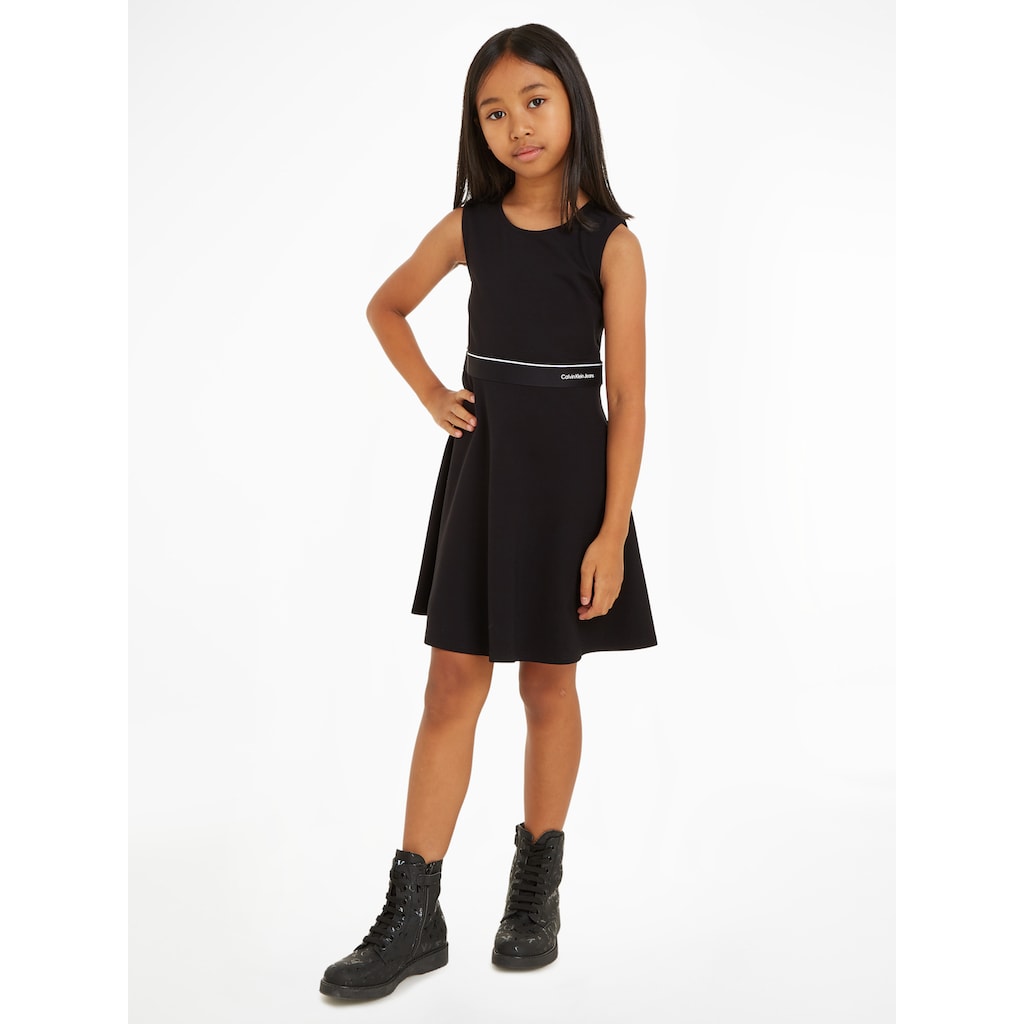 Calvin Klein Jeans Skaterkleid »LOGO TAPE SLEEVELESS PUNTO DRESS«