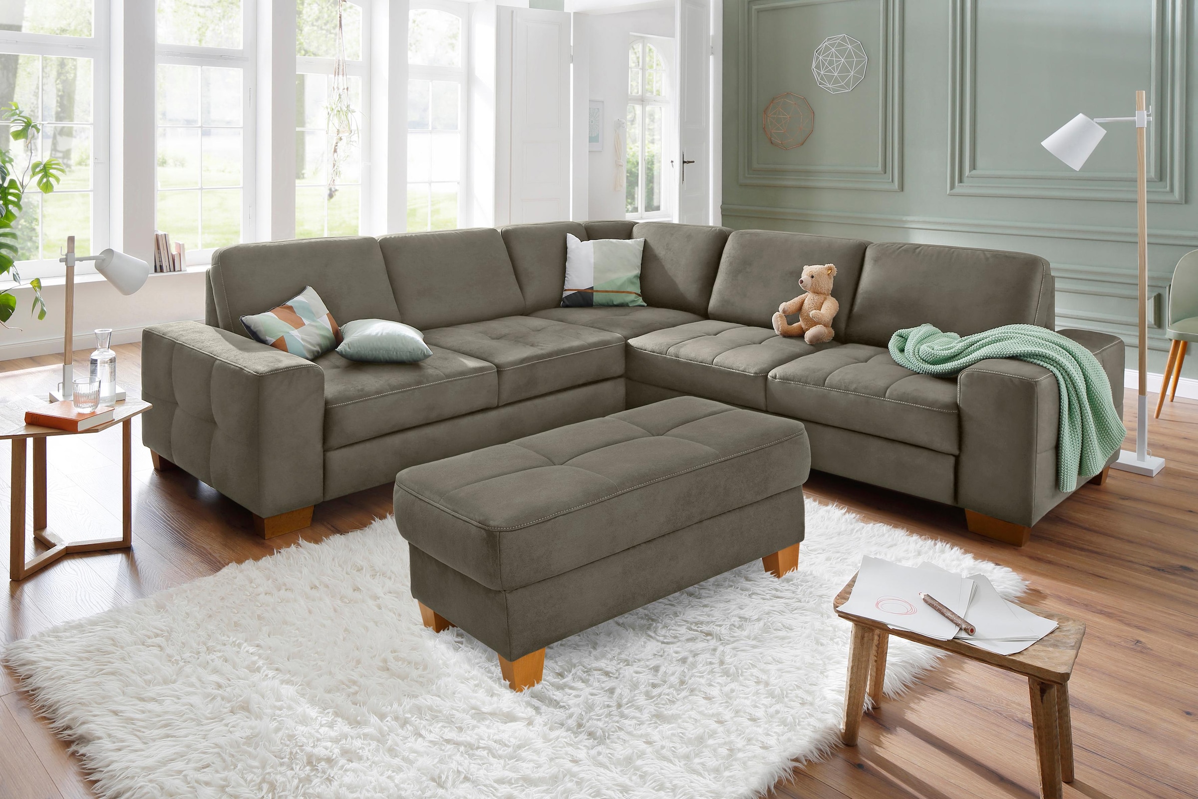 Home affaire Hocker »Puccini«, mit Kontrastnaht