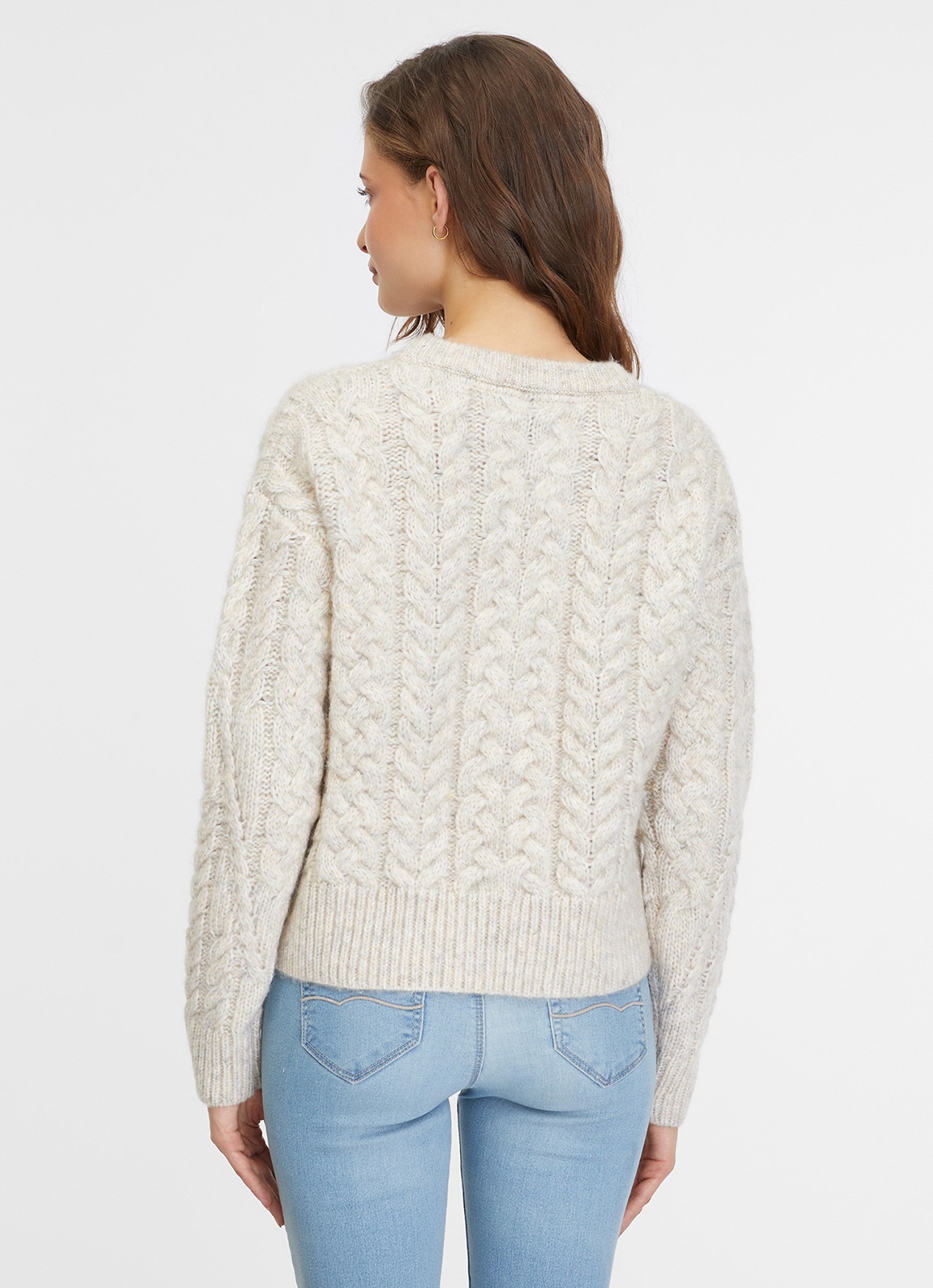 Ragwear Rundhalspullover »JANNINA« mit Langarm, unifarbenes Design, in Strickqualität, bequeme Passform