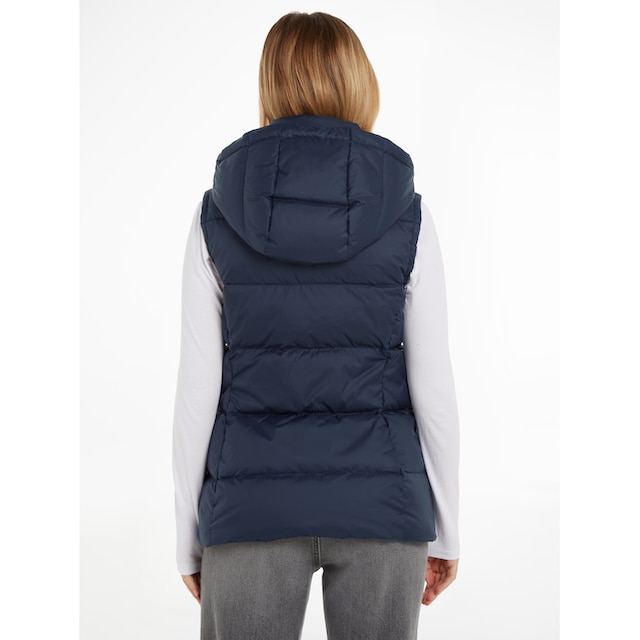 DOWN MW Hilfiger Steppweste mit RECYCLED kaufen Tommy BAUR »FEMININE Reißverschlusstaschen | VEST«,