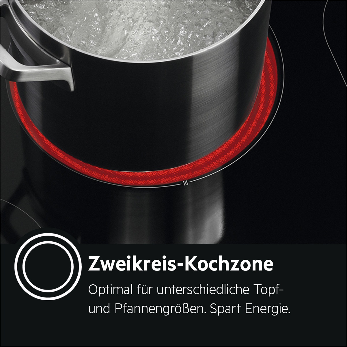 AEG Elektro-Standherd "CCB5440CBM", Energieeffizienz: A (A+++-D), silber (edelstahl mit antifingerprint), Herdsets, Gleichmäßiges Garen auf 3 Ebenen mit 8 Programmen,inkl. Zubehör, Timer 3