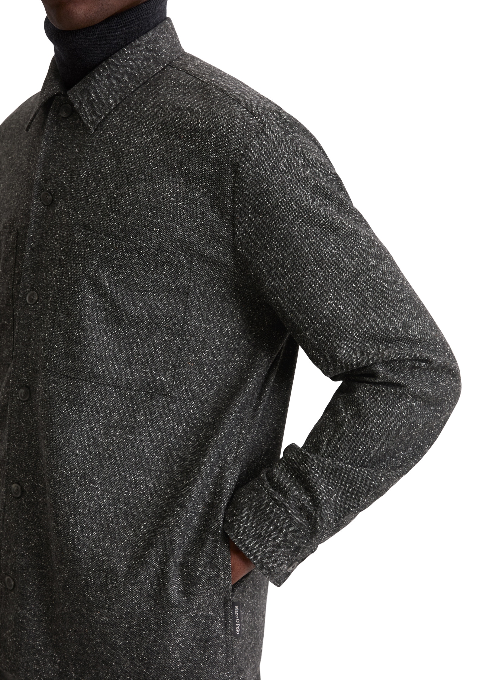 Marc O'Polo Kurzjacke »aus italienischem Schafwoll-Mix« ohne Kapuze