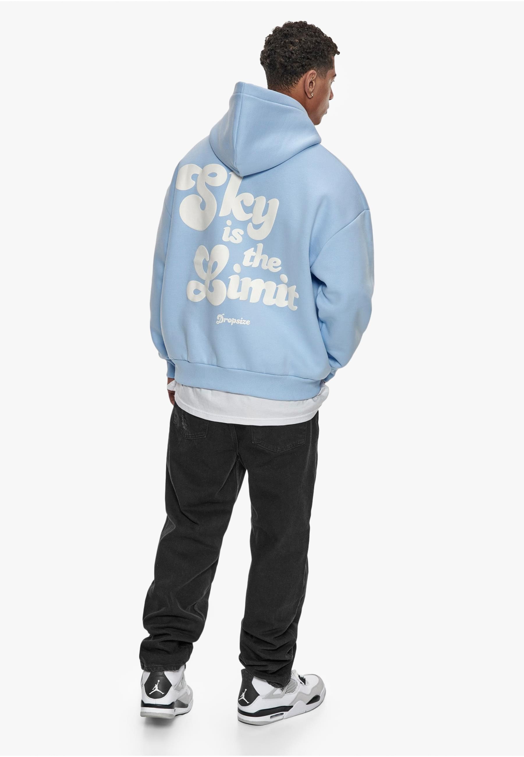 Dropsize Kapuzensweatshirt »Dropsize Herren Dropsize Heavy Oversize Sky iSthe Limit Hoodie«, (1 tlg.)