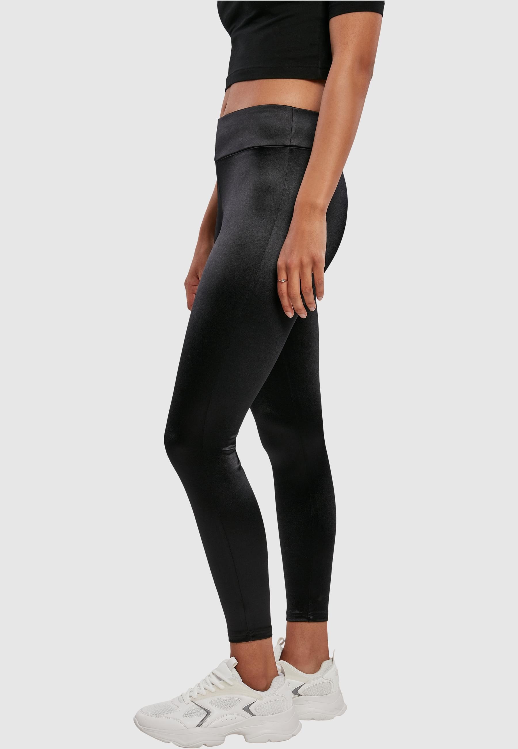 URBAN CLASSICS Leggings »Urban Classics Damen Ladies Shiny High Waist Leggings«, (1 tlg.)