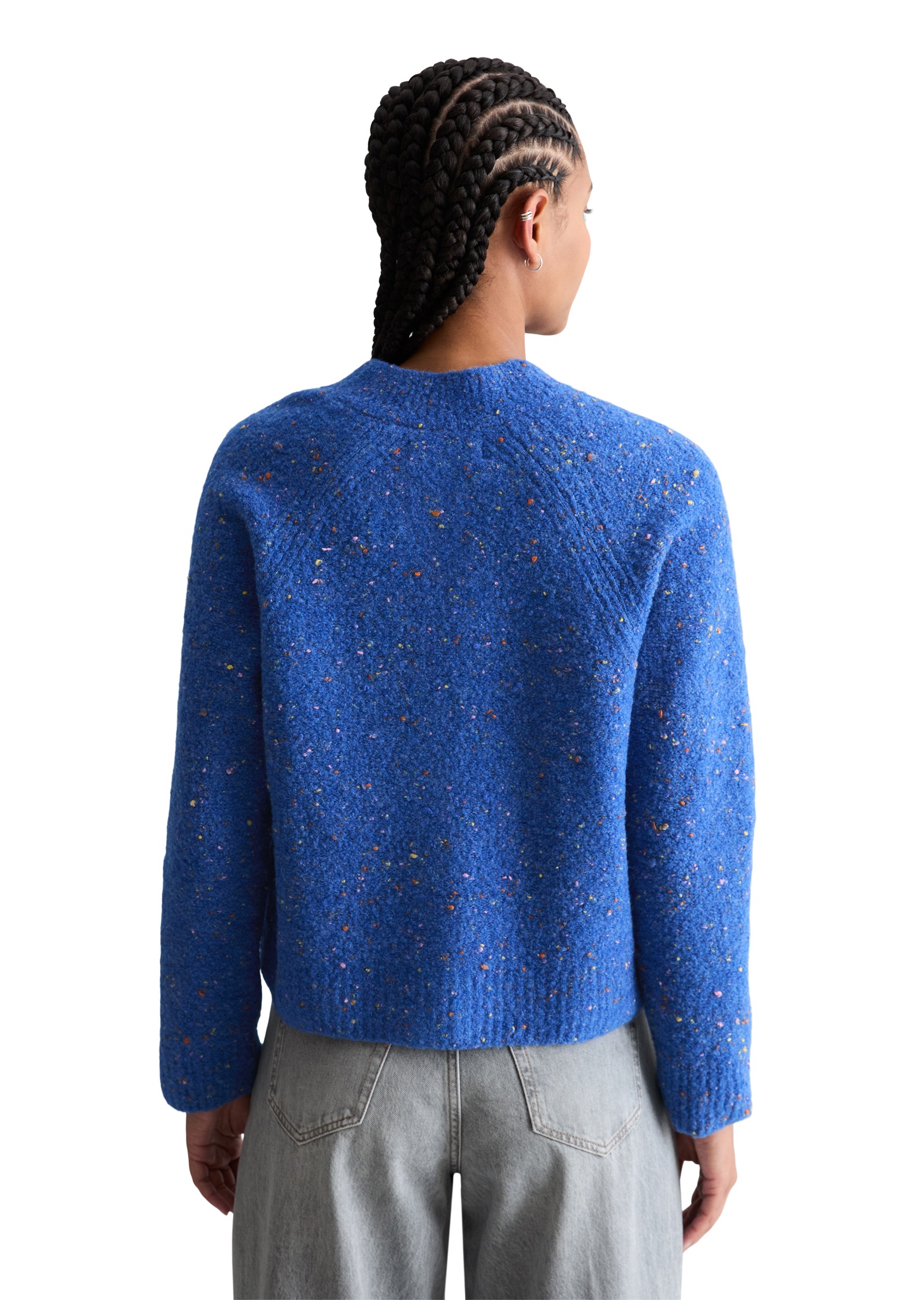 Marc OPolo DENIM Strickjacke Bouclé, relaxed fit, aus Schurwolle-Viskose-Mi günstig online kaufen