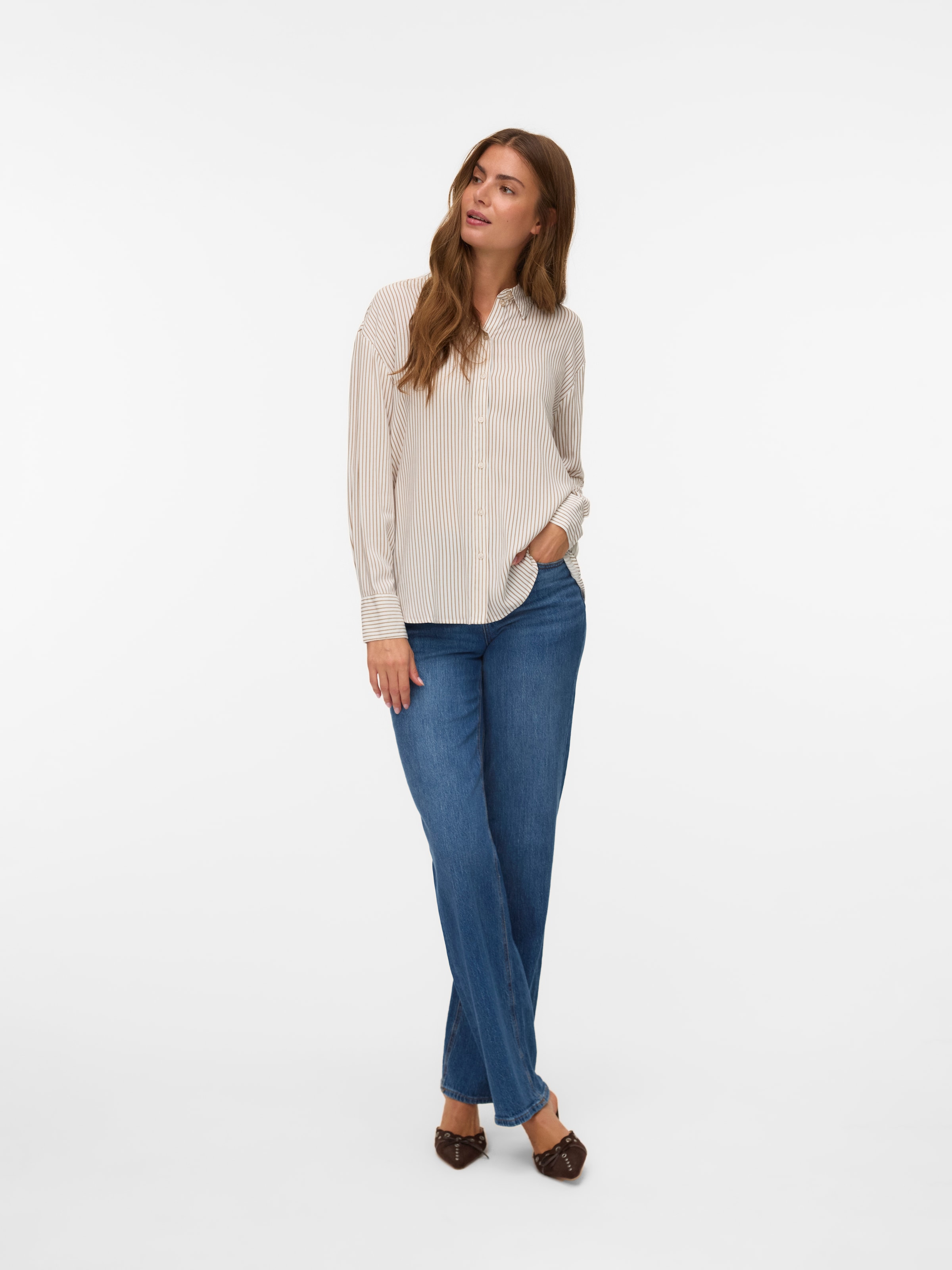Vero Moda Langarmbluse »VMALICE LS SHIRT WVN GA NOOS«
