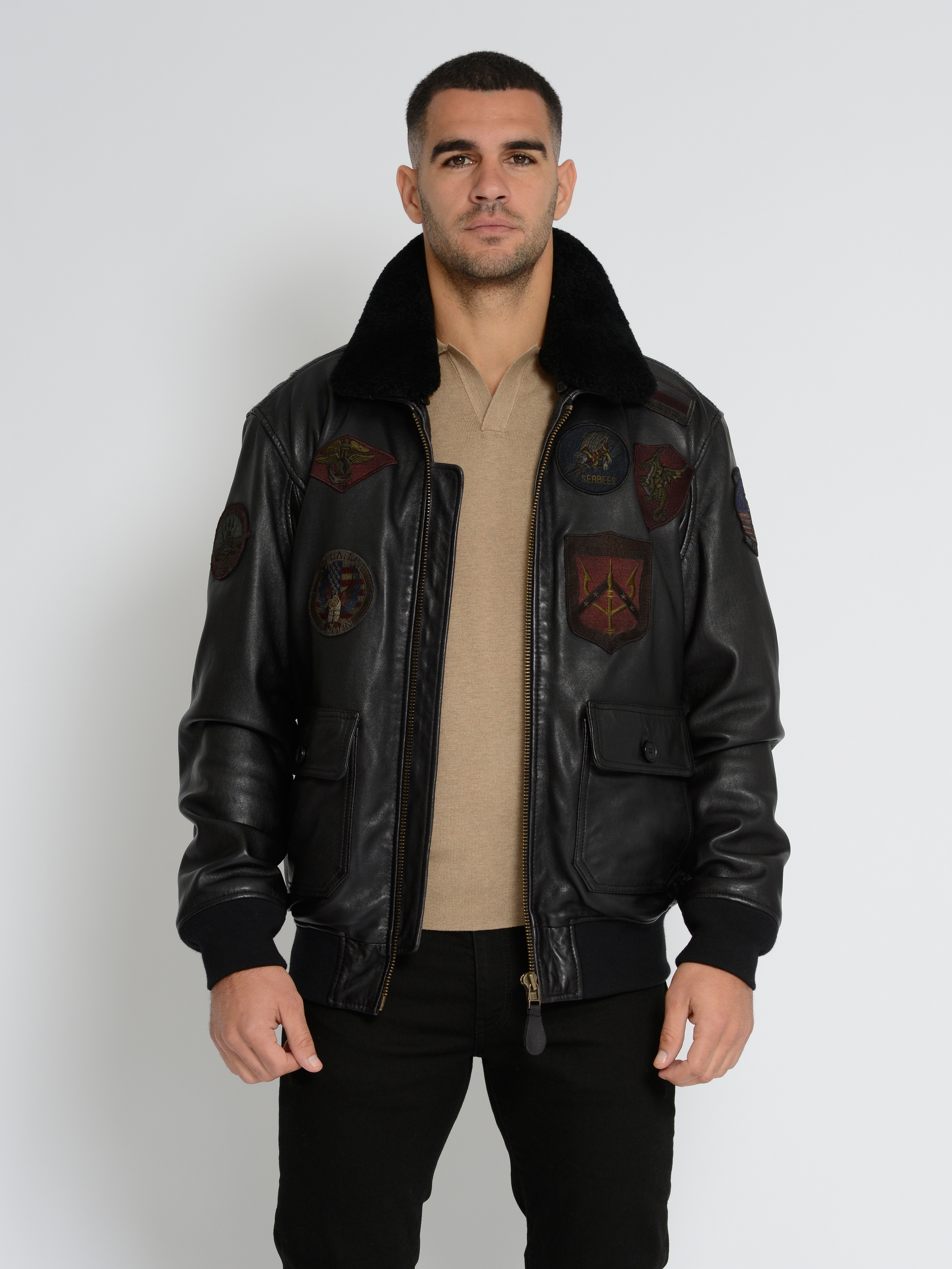 TOP GUN Lederjacke