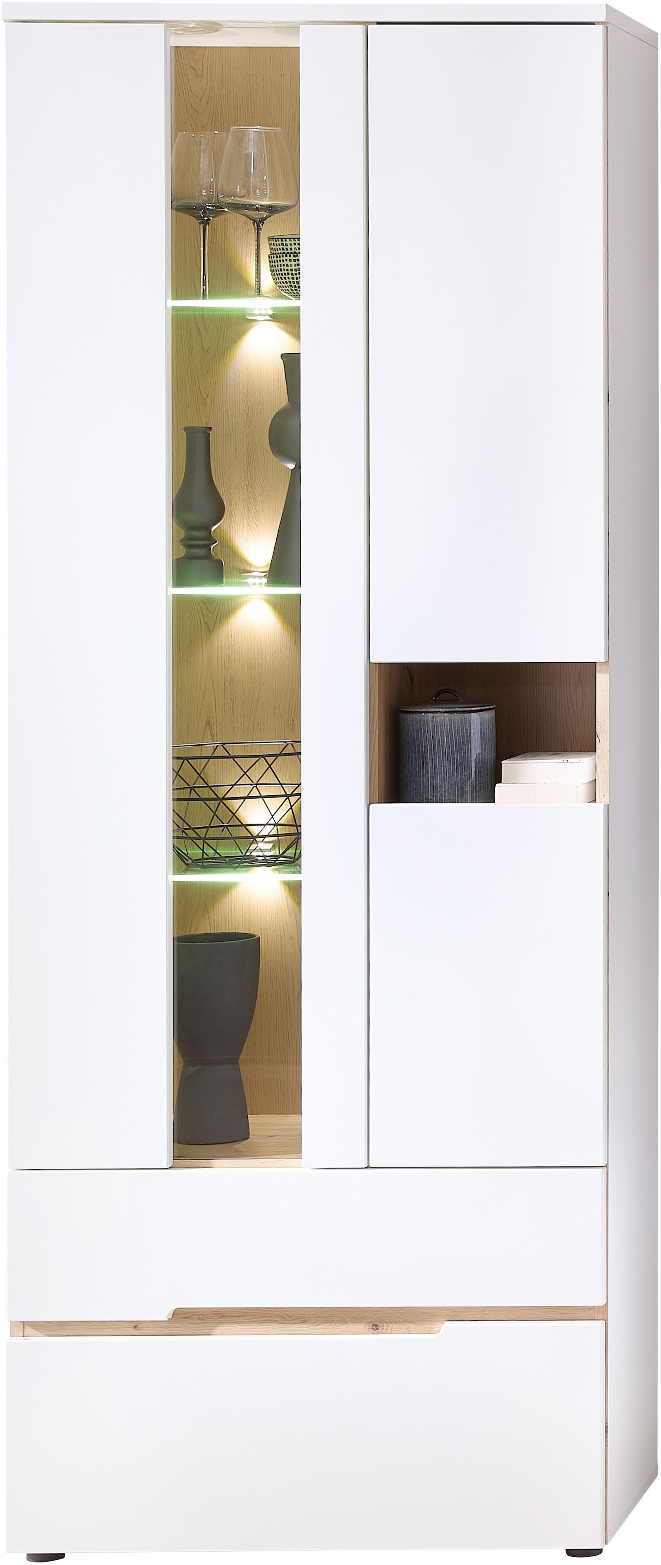 Innostyle Vitrine "Memphis Vitrine, 110x40x65cm (B/H/T)", (1 St.) günstig online kaufen