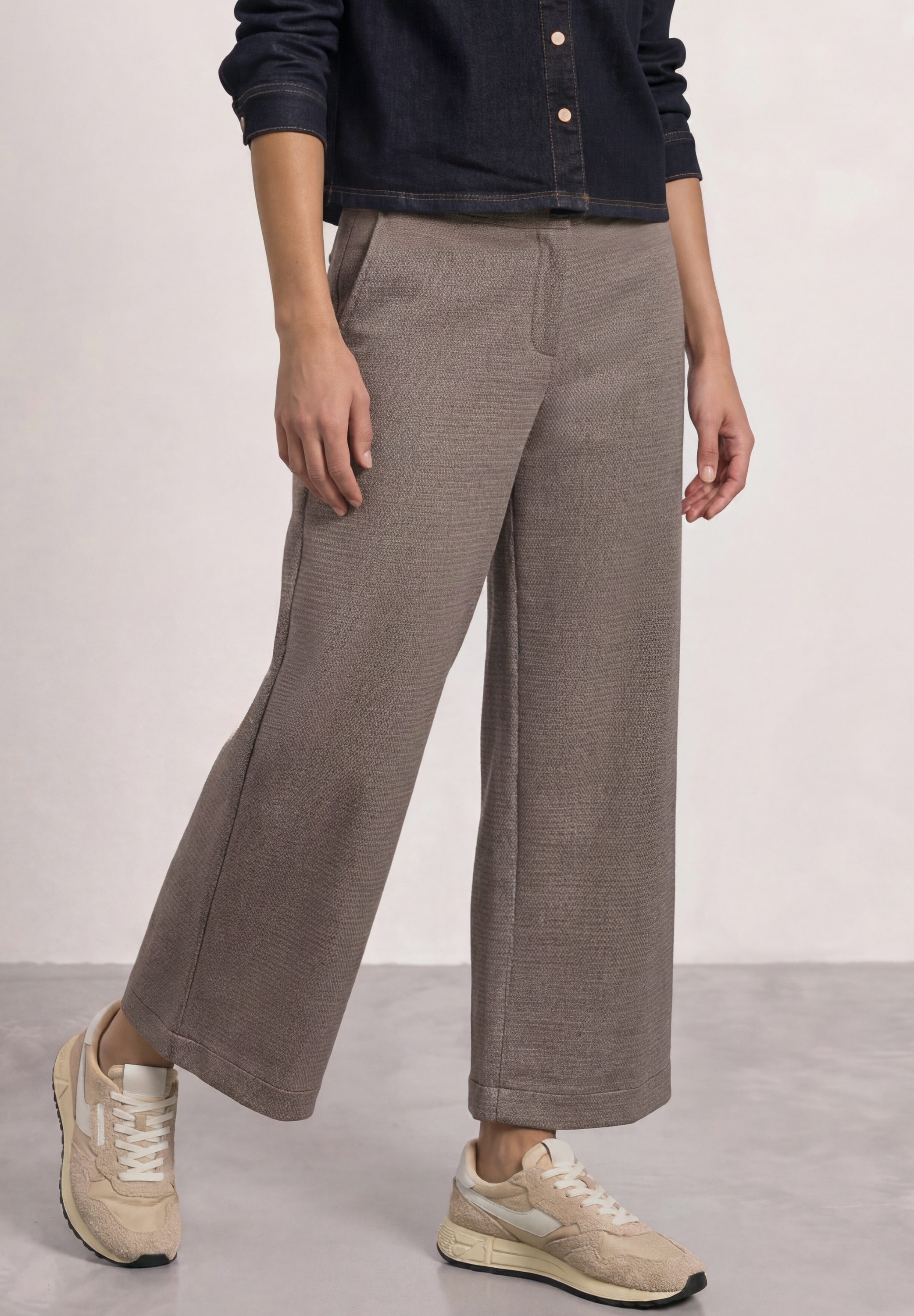 STREET ONE Stoffhose High Waist