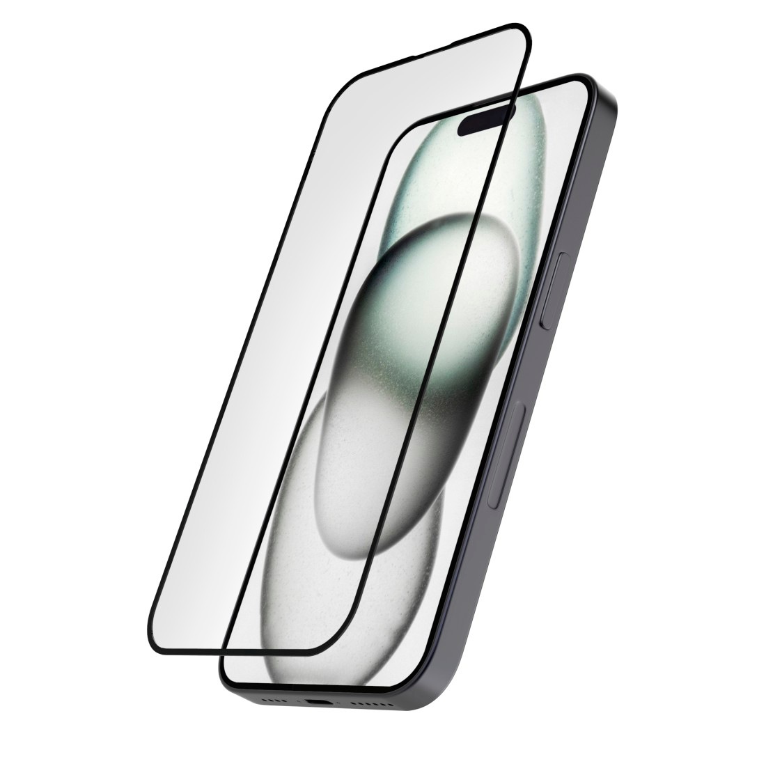 Hama Displayschutzglas »Displayschutzglas für iPhone 15 Pro (Panzerglas, D3O, Montagehilfe)«, für iPhone 15 Pro