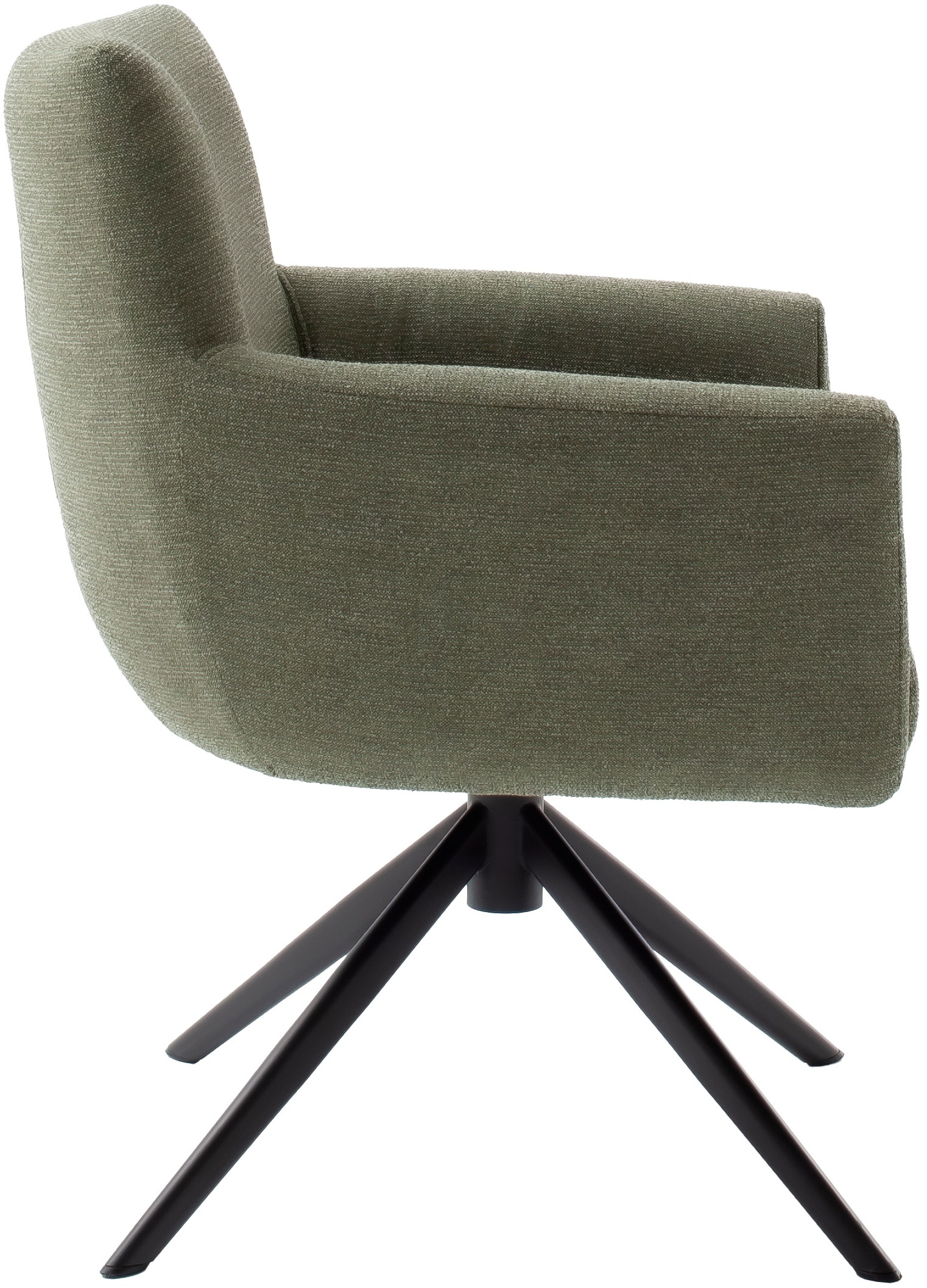MCA furniture 4-Fußstuhl »WILSON Esszimmerstuhl, Armlehnstuhl, Polsterstuhl, modern«, (Set), 2 St., Flachgewebe, Stuhl, Armlehnenstuhl, drehbar, Taschenfederkern, belastbar 160 kg,XXL