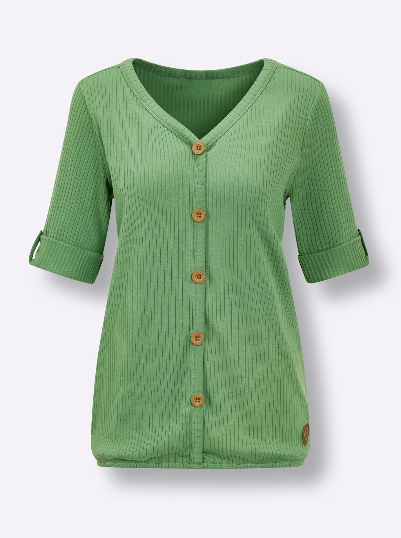 CREATION L PREMIUM Kurzarmshirt »Lyocell-Baumwoll-Shirt«, (1 tlg.)