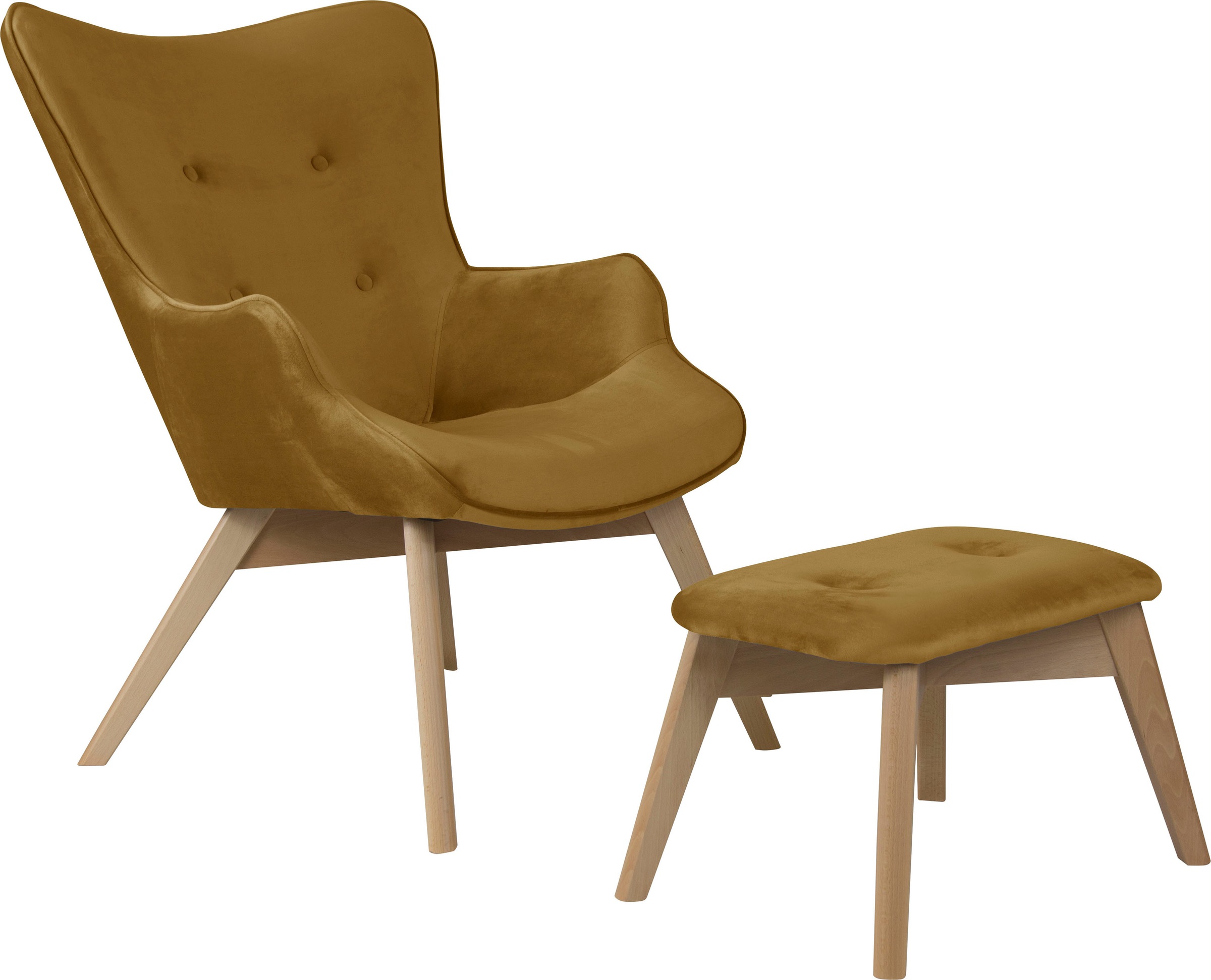 Home affaire Sessel "Nicko" wahlweise mit und ohne Hocker günstig online kaufen