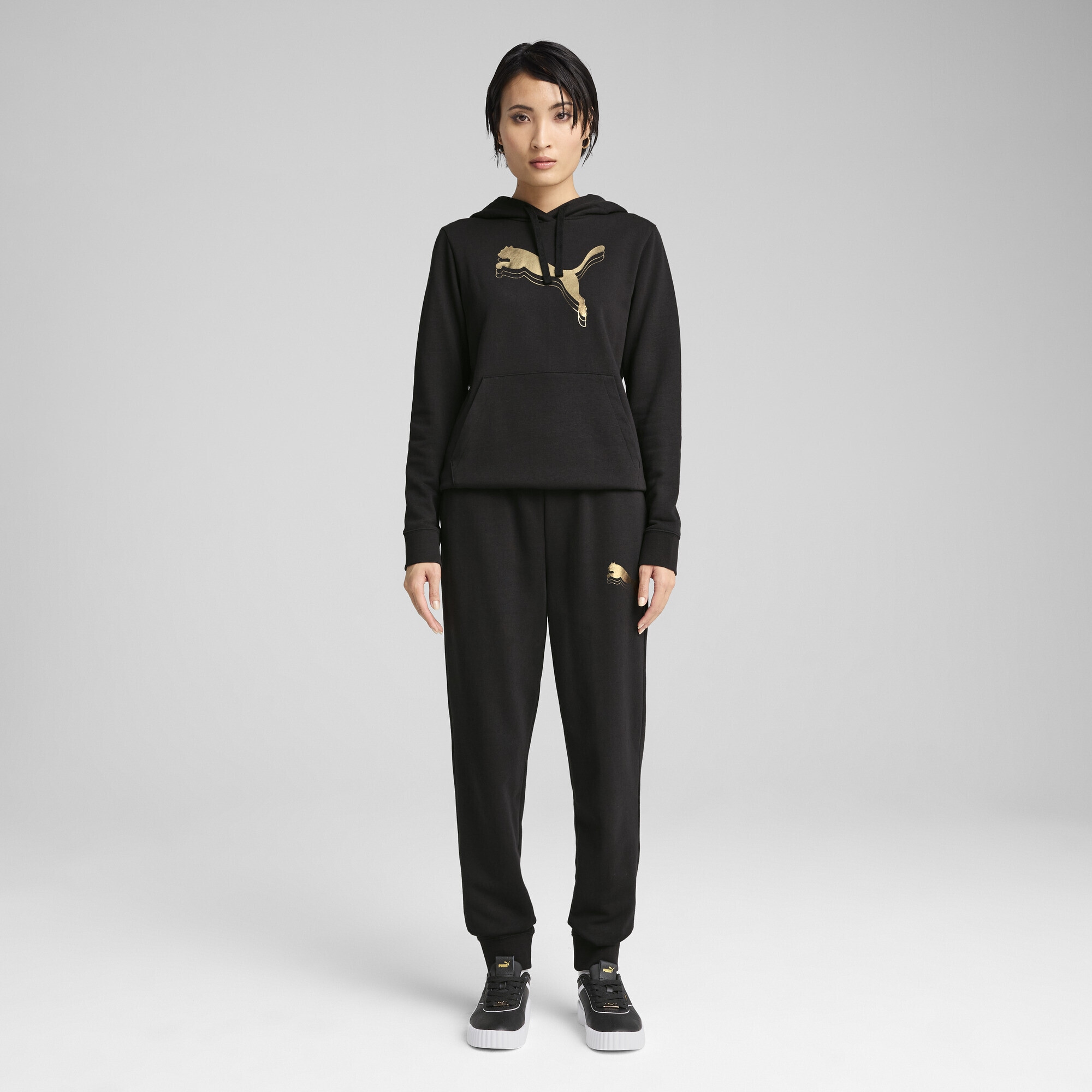 PUMA Sporthose »ESS METALLIC Jogginghose Damen«
