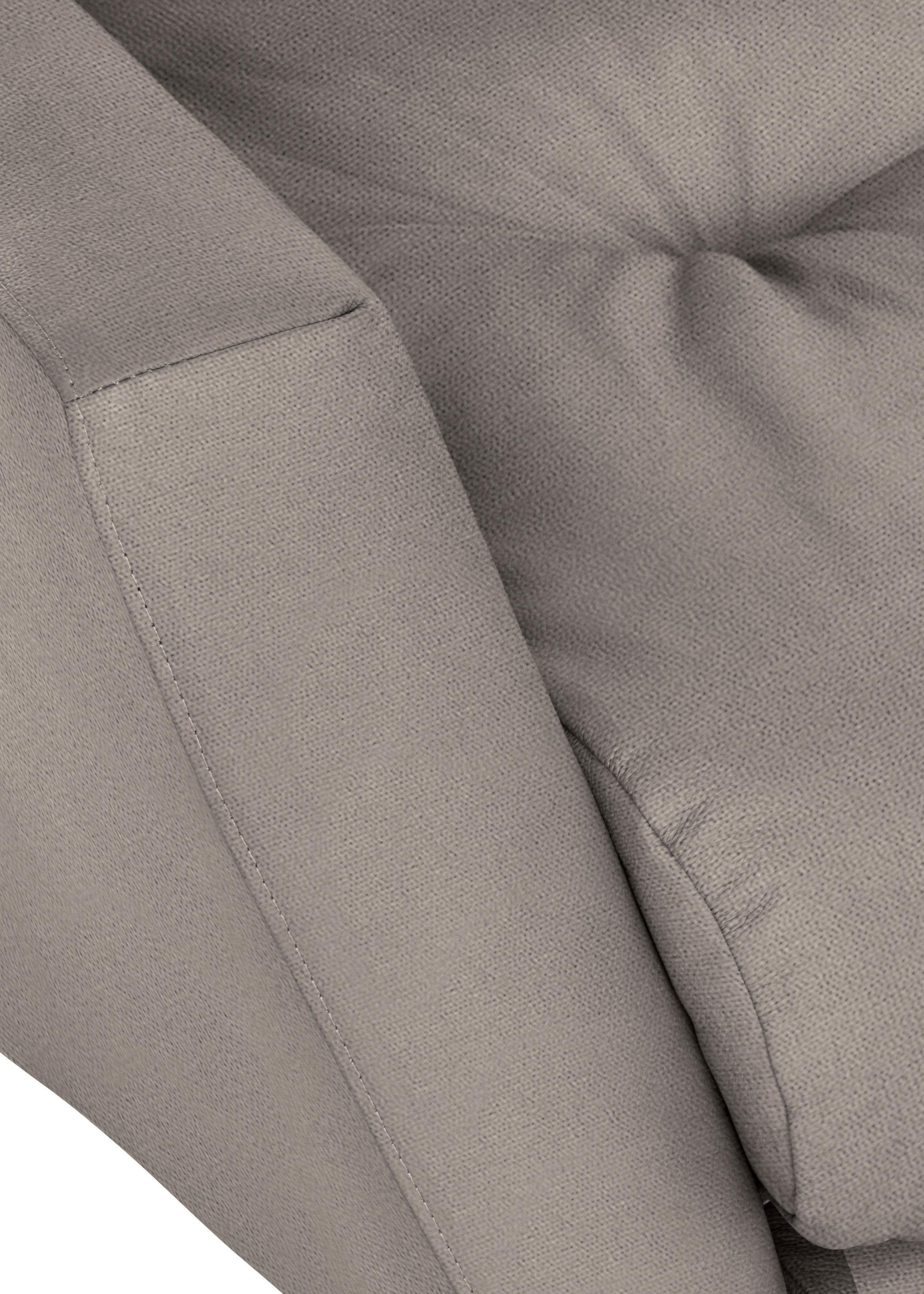 W.SCHILLIG Big-Sofa »softy«, mit dekorativer Heftung im Sitz, Füße Chrom glänzend