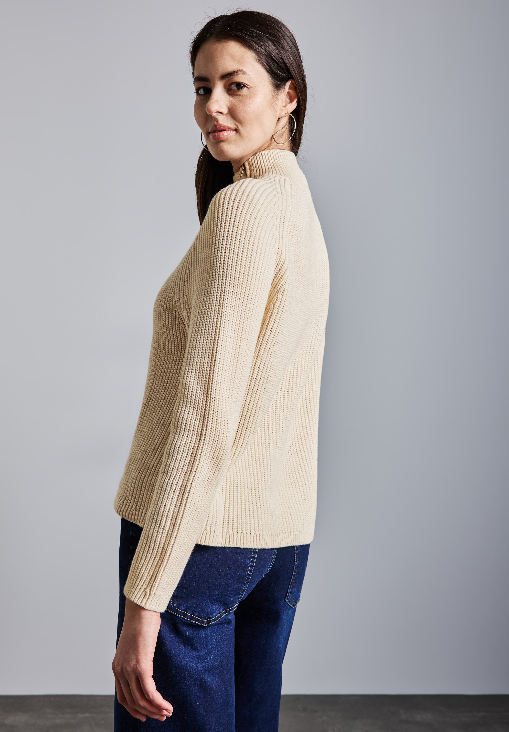 STREET ONE Strickpullover, im soften Baumwoll-Mix