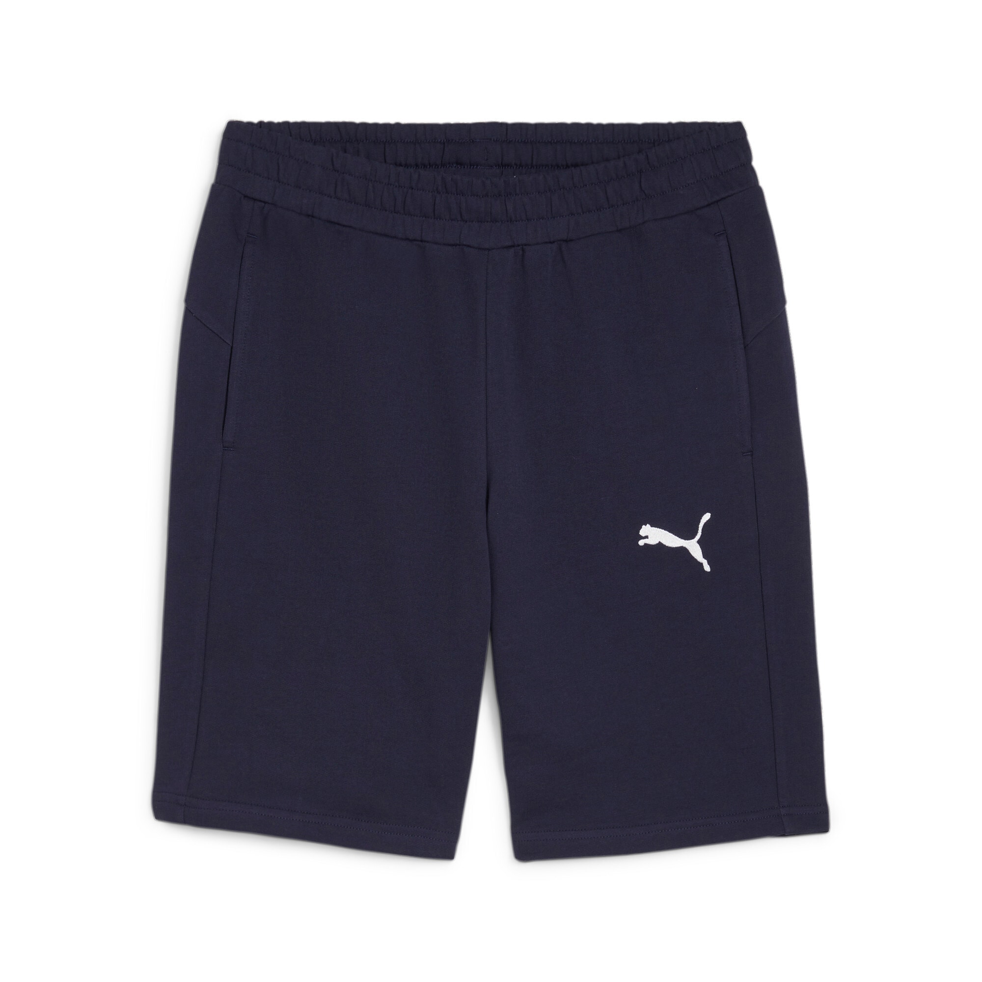 PUMA Trainingsshorts "TEAMGOAL CASUALS SHORTS" aus Baumwolle und Polyester, Sweatware-Material, kniefrei