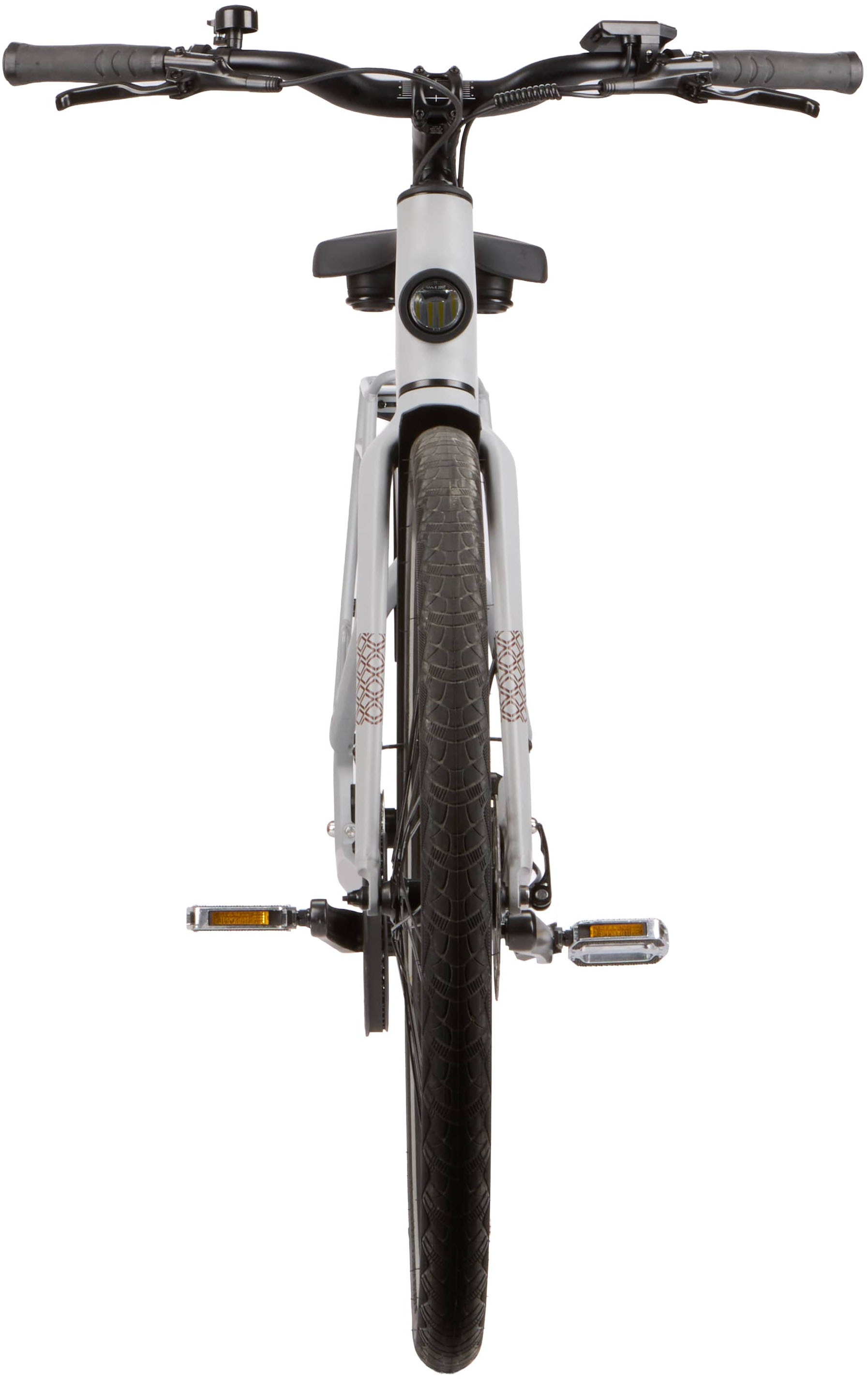 Vaun »VAUN SKYLINE Wave-Cityrad Bikes« 8 Gang Shimano Nexus 8-Gang Schaltwerk Nabenschaltung Mittelmotor 250 W (mit integr. Akku), Elektrofahrrad für Alltag und Einkauf