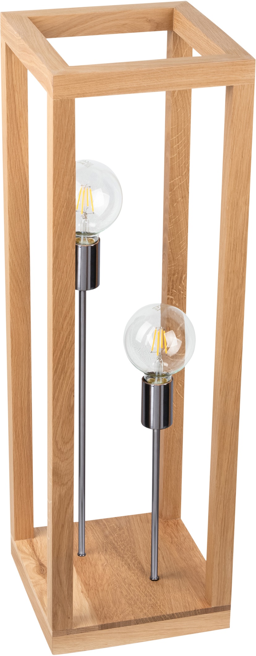 SPOT Light LED Stehlampe aus flammig-flammig, LED Dimmer, Beistelltisch, Eichenholz, BAUR »TAVOLI«, Touch 1 | Naturprodukt