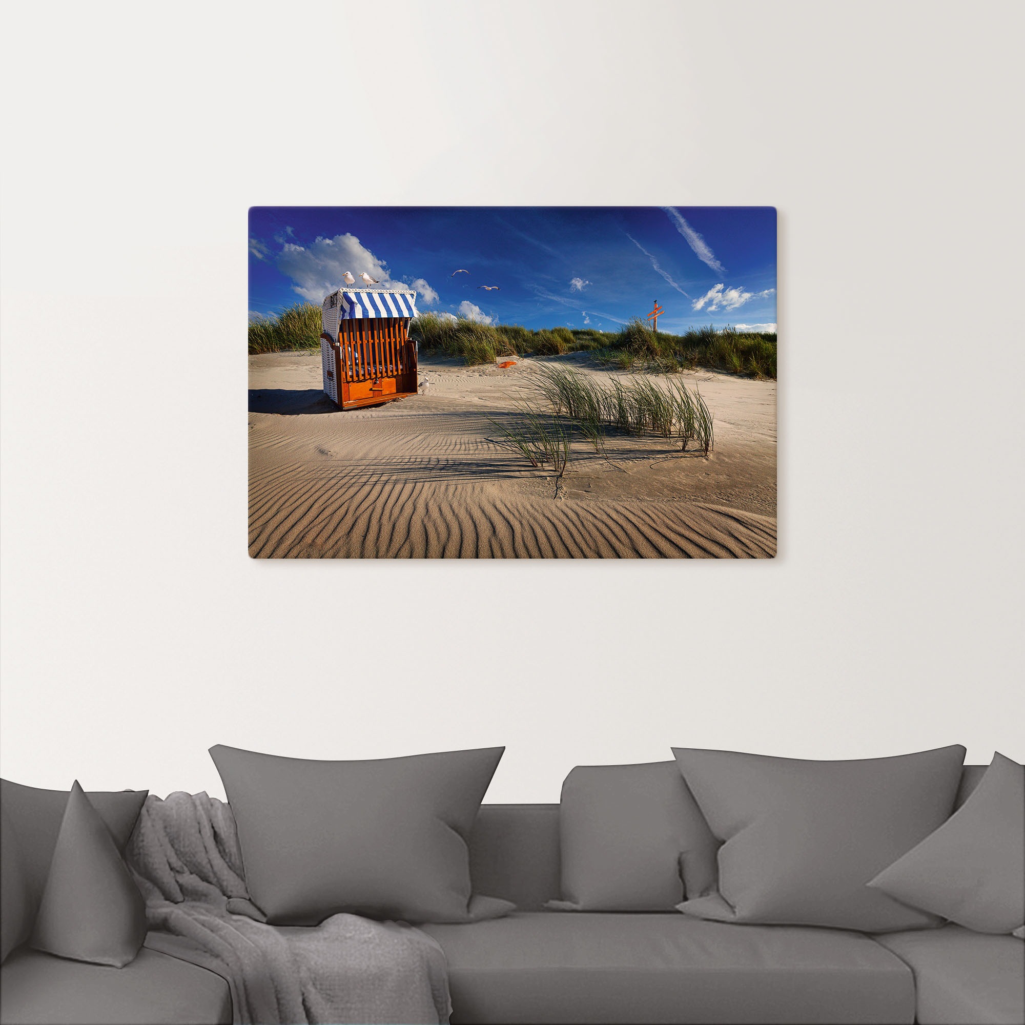 Artland Wandbild »Sommerbriese am Meer«, Strandbilder, (1 St.), als Alubild, Leinwandbild, Wandaufkleber oder Poster in versch. Größen
