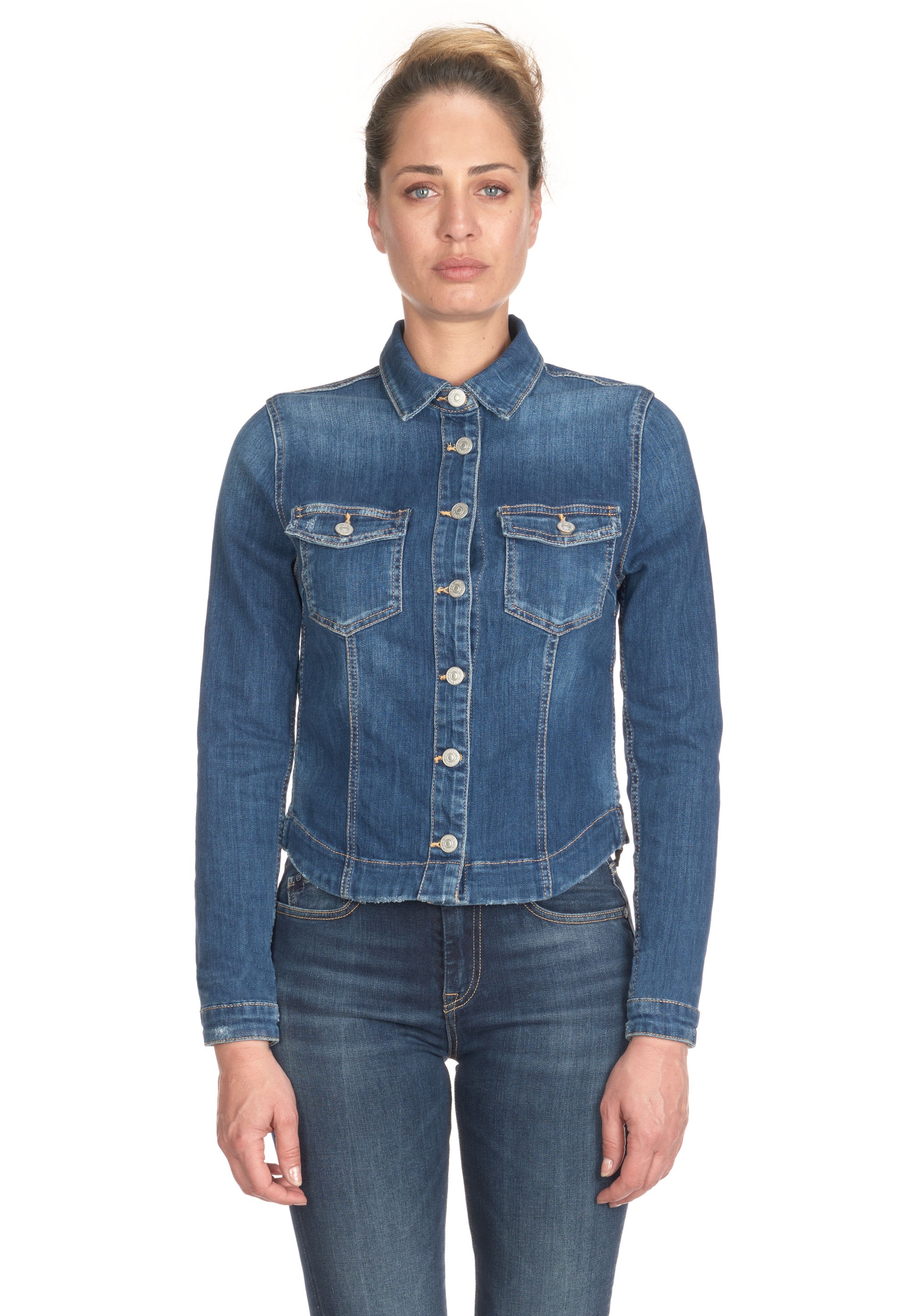 Jeansjacke, in klassischem Design