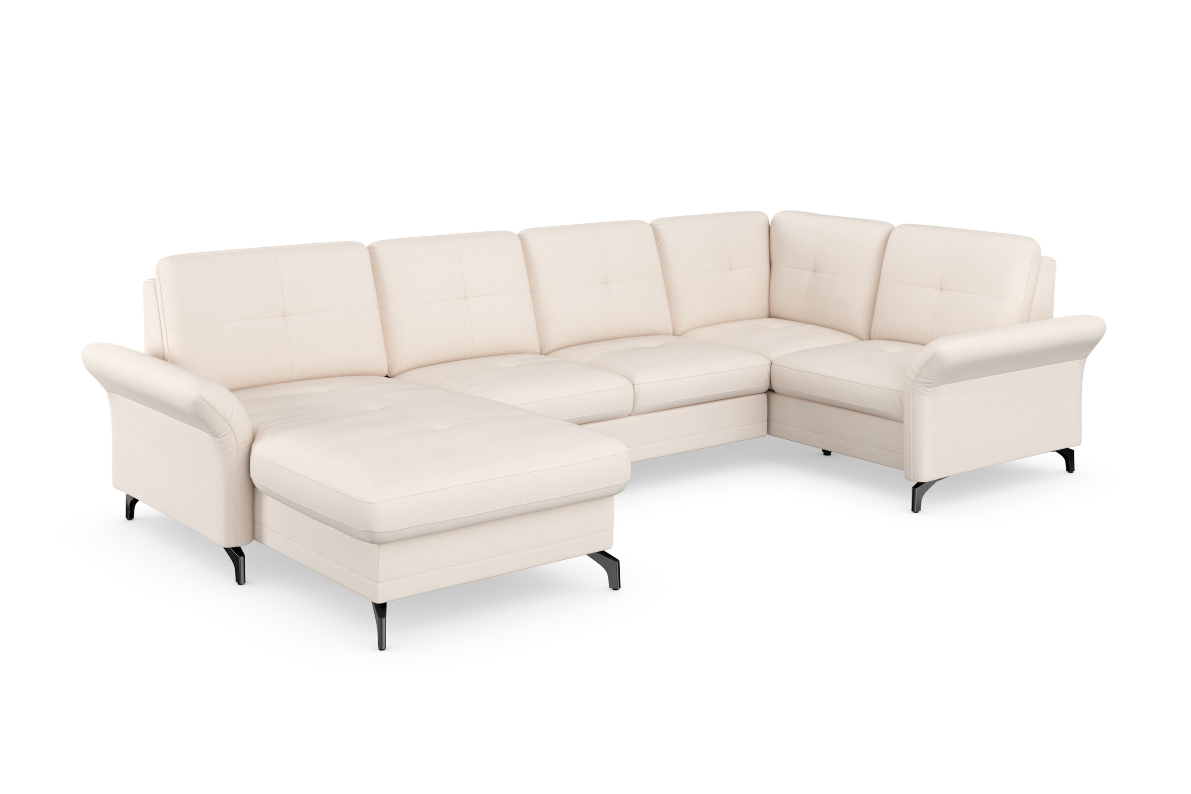 Home affaire Wohnlandschaft "Calando U-Form" wahlweise mit Bettfunktion, Be günstig online kaufen