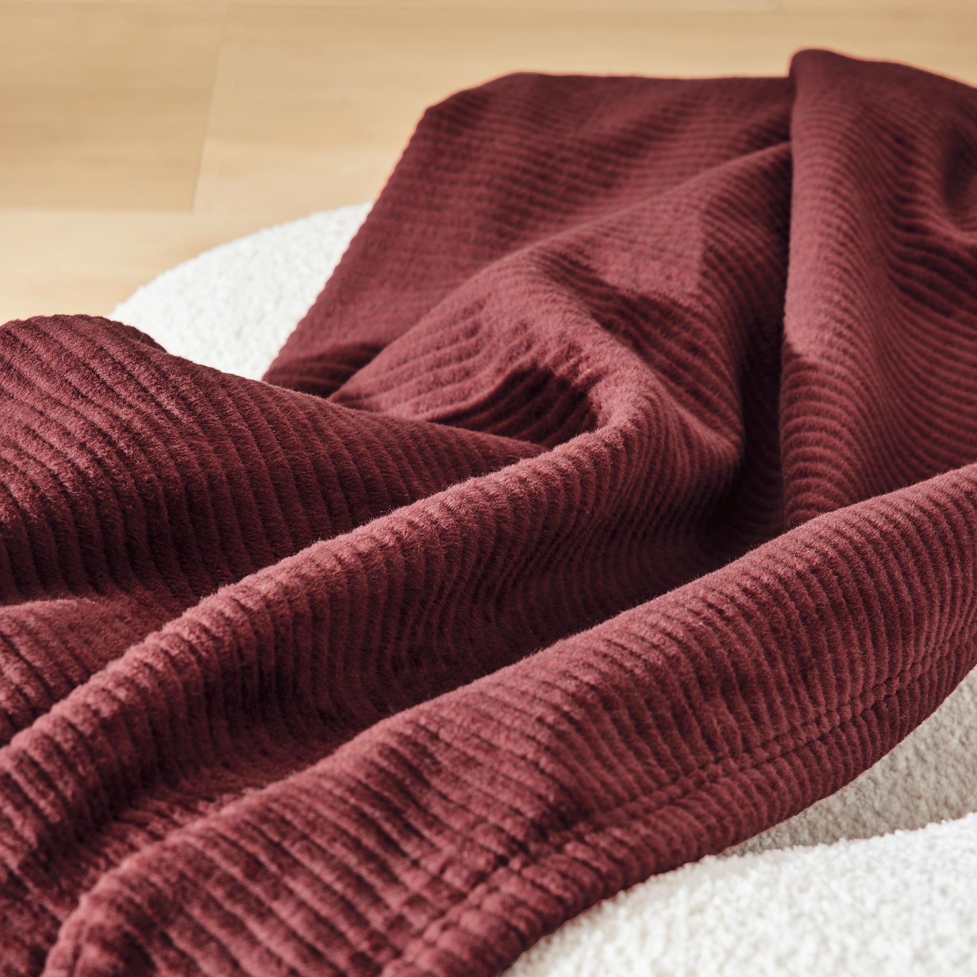 IBENA Wohndecke »Wohndecke Cordoba« Mit trendiger Cord-Struktur, made in Germany
