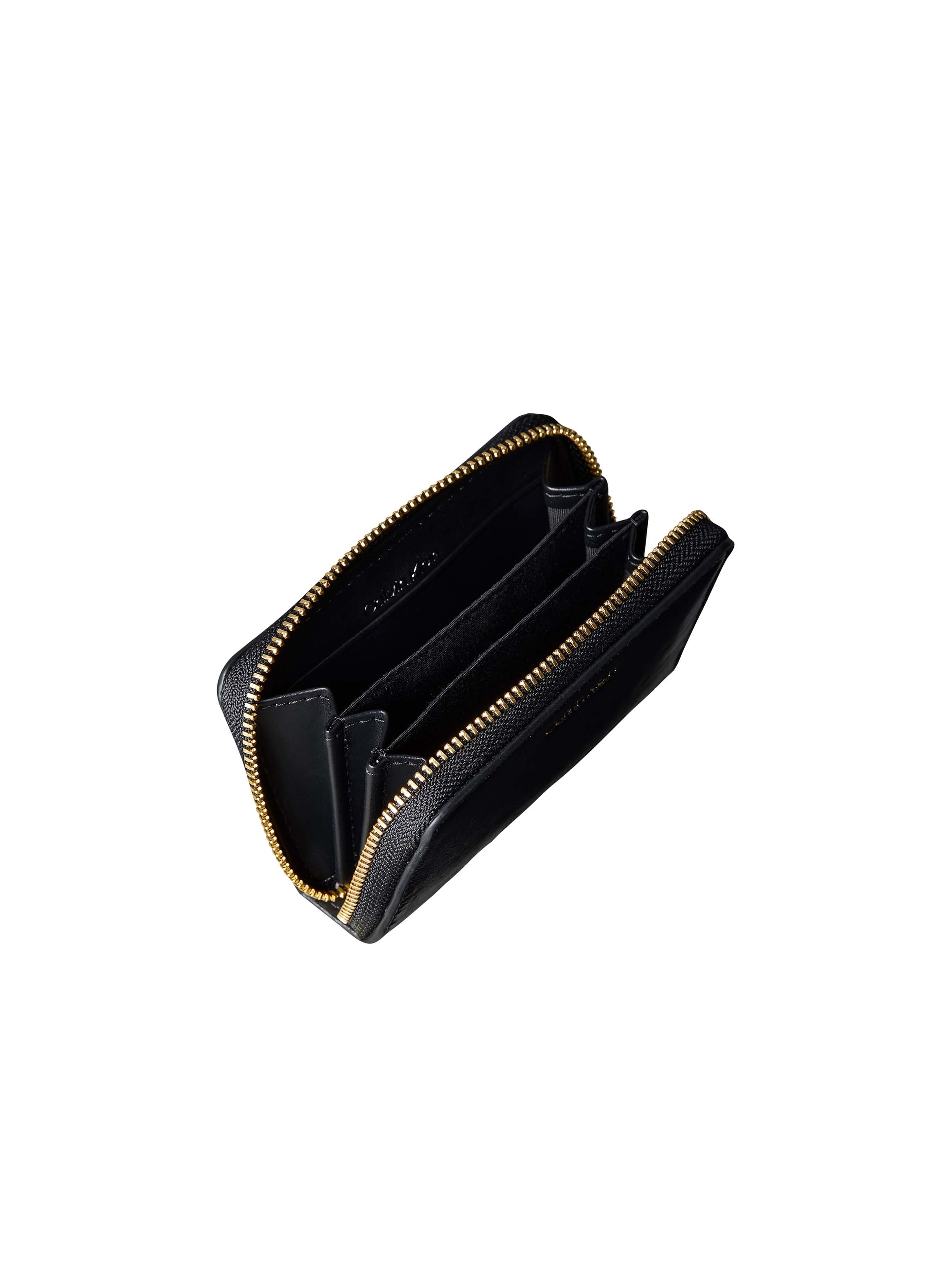 Calvin Klein Geldbörse »FOIL GLOSSY SQUARE ZIP AROUND« Damen Geldbeutel, Portemonnaie mit Rundum-Reißverschluss