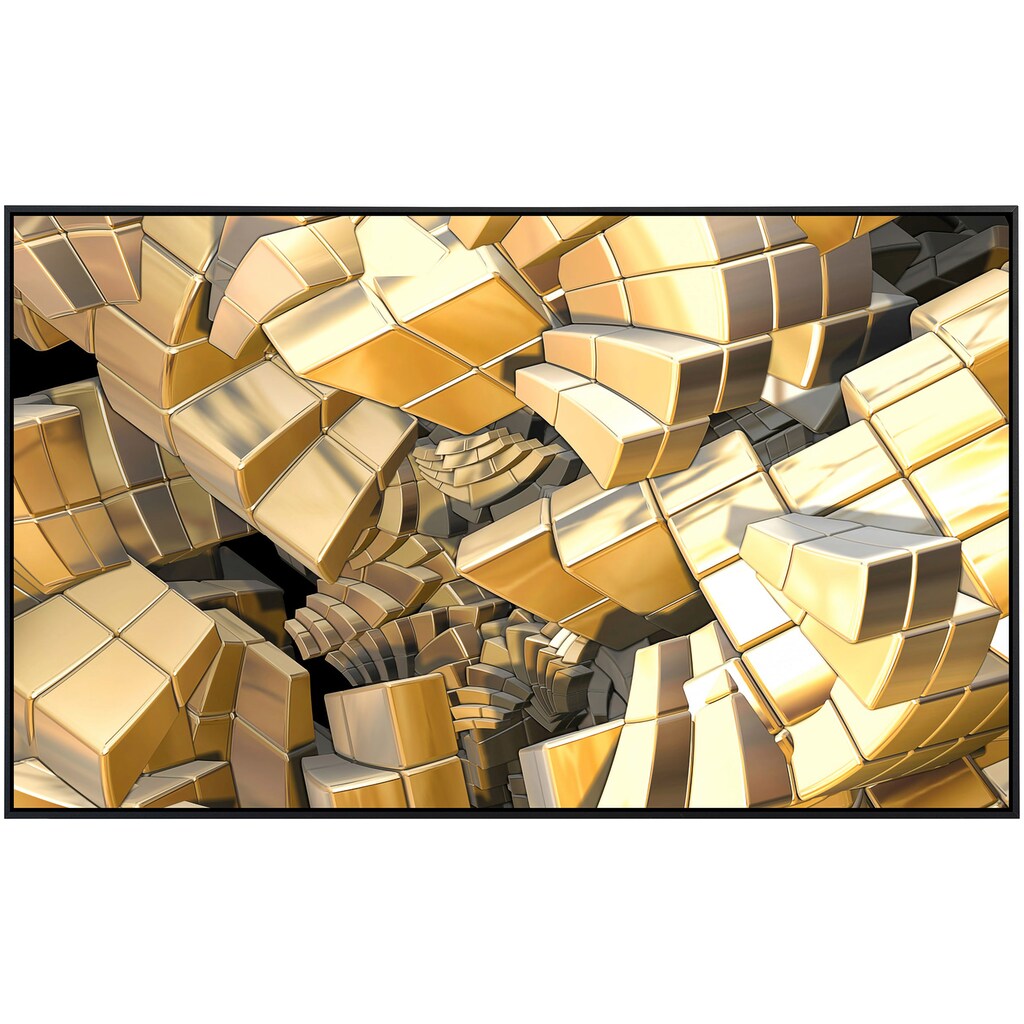 Papermoon Infrarotheizung »Fraktale goldene Treppe«