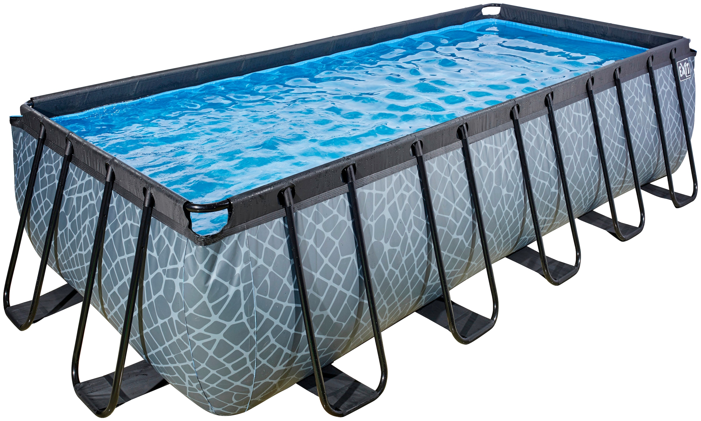 EXIT Framepool »inkl. Sicherheitsleiter & Sandfilterpumpe«, (Set, 3 tlg.), BxLxH: 250x540x122 cm