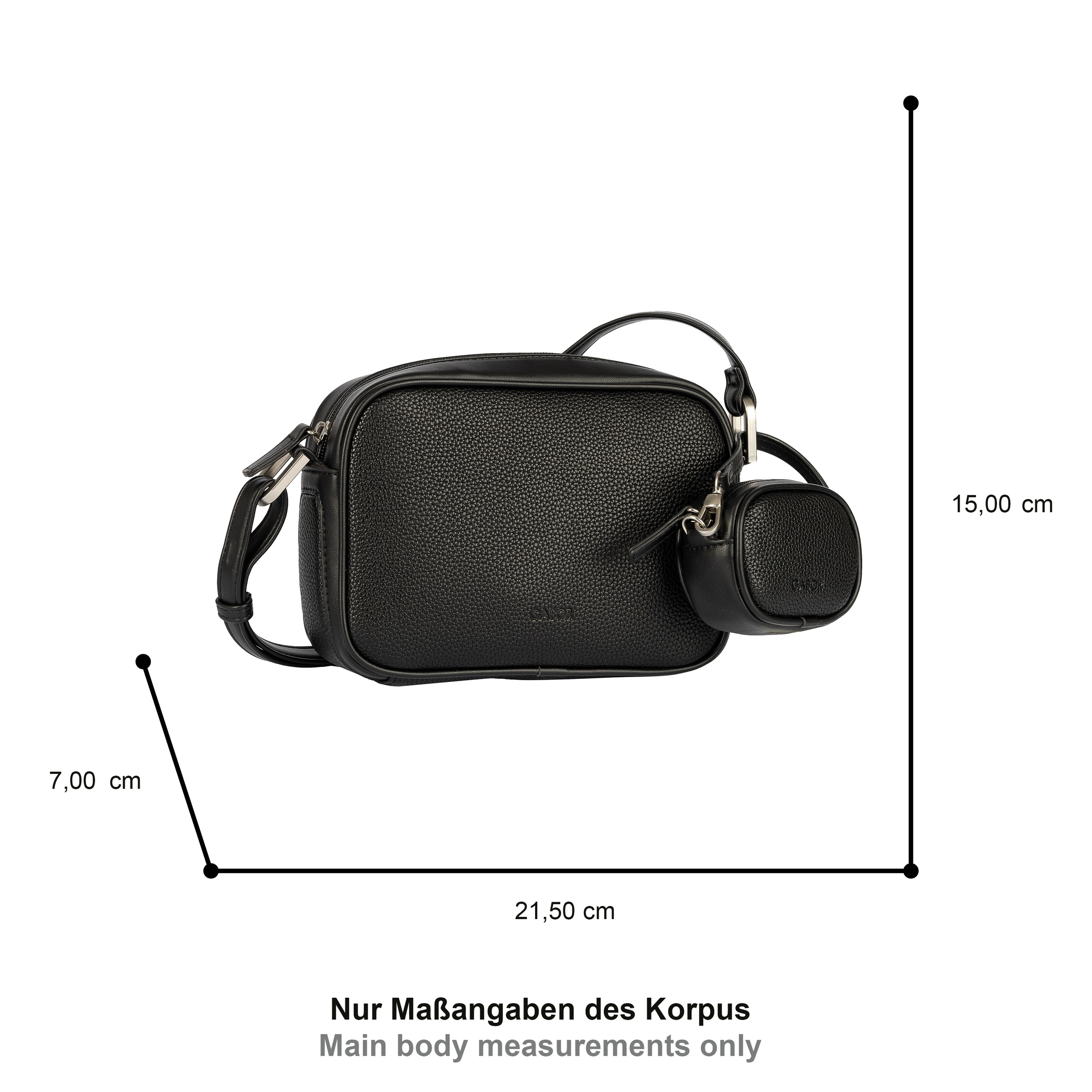 Gabor Handtasche "Devika" runde Formen sowie dekorative Seitenakzente mit M günstig online kaufen