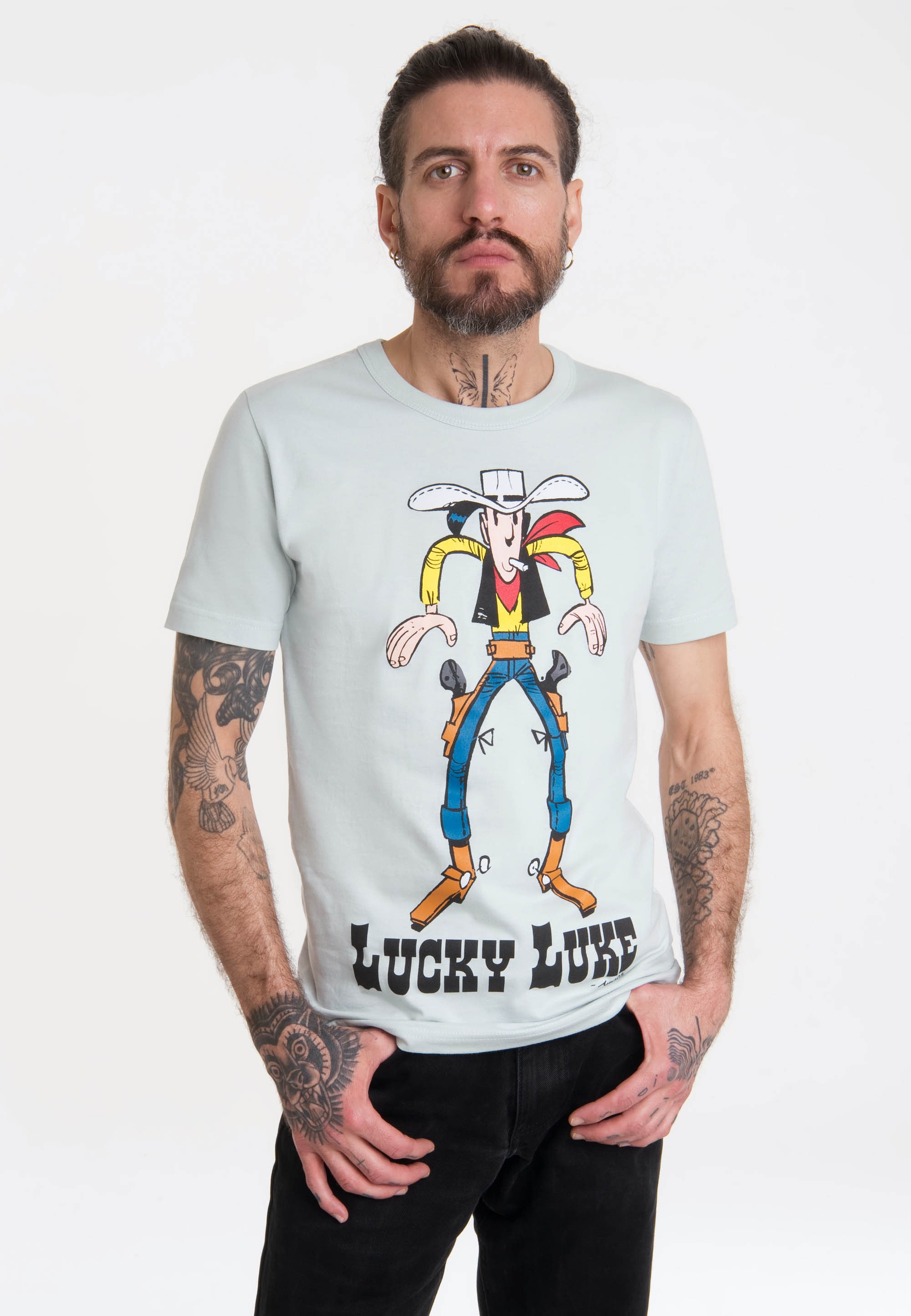LOGOSHIRT "Lucky Luke" mit angesagtem Retro-Print