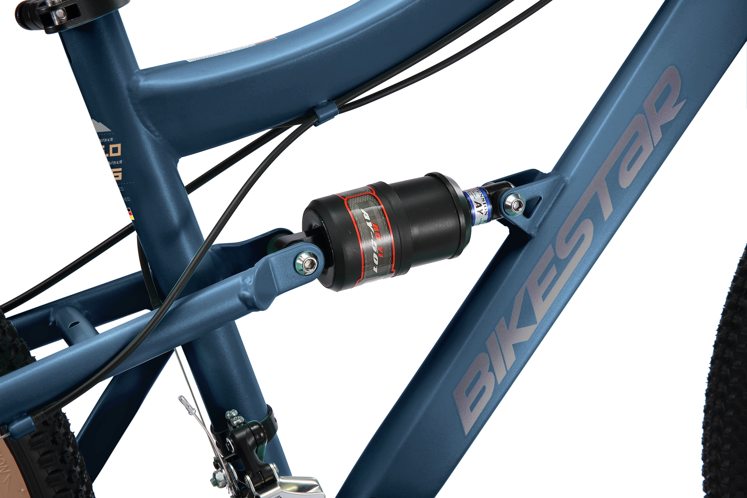 Bikestar Mountainbike 21 Gang Shimano RD-TY300 Schaltwerk Kettenschaltung für Damen und Herren, Kettenschaltung