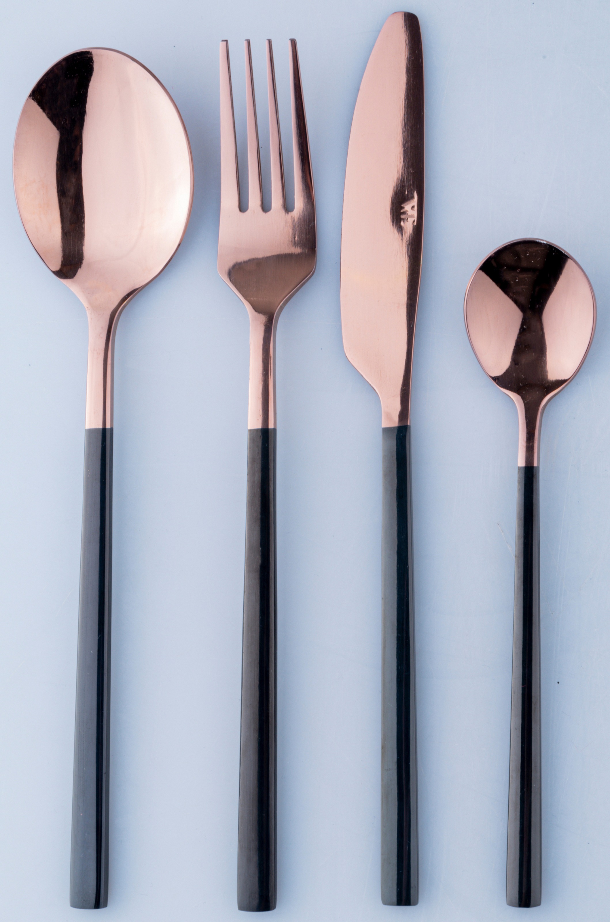 Villa d'Este Besteck-Set »Stylo Duo poliert«, (Set, 24 tlg.), Essbesteck-Set, poliert