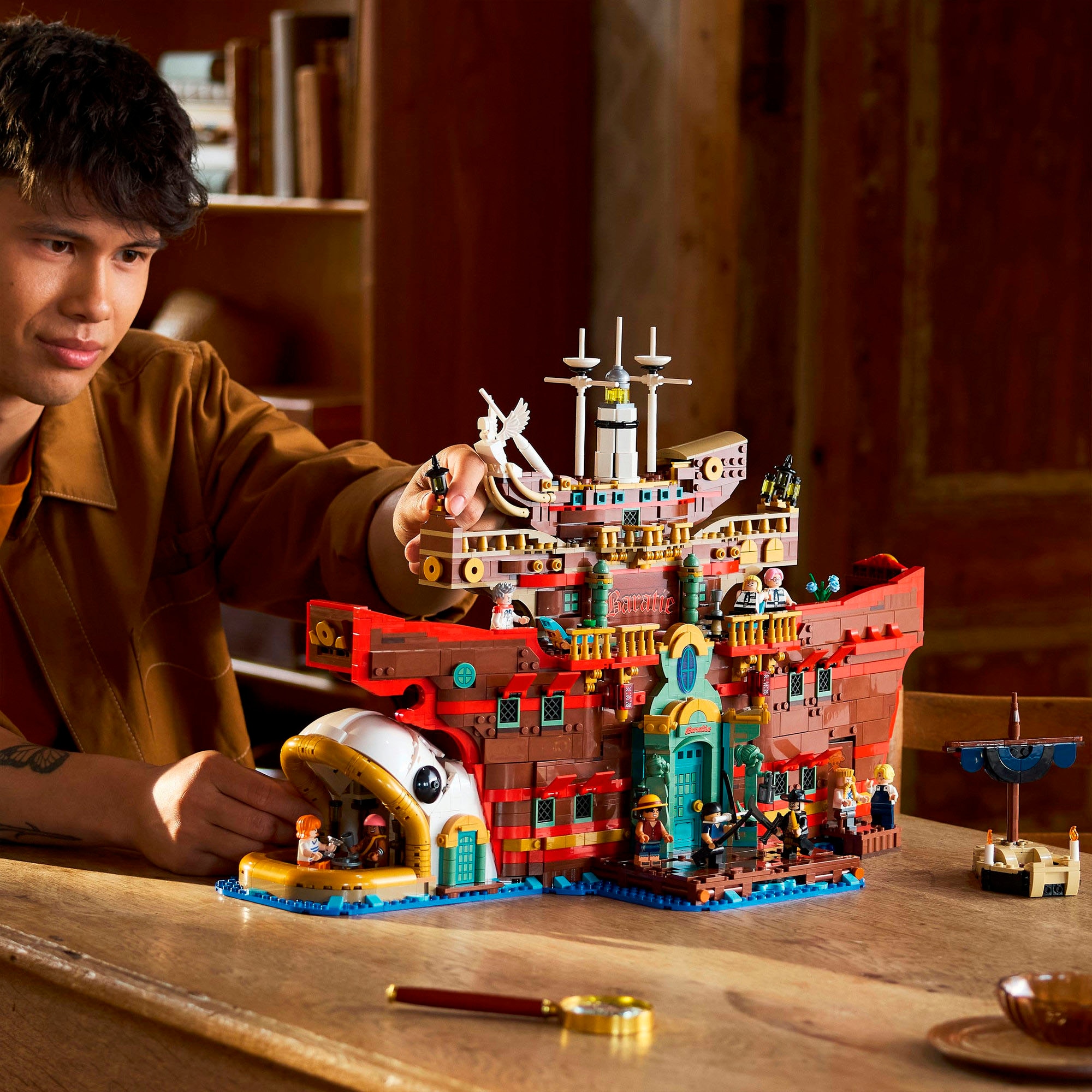 LEGO® Konstruktionsspielsteine »Baratié, das Schwimmende Restaurant (75640), LEGO One Piece«, (3402 St.), Made in Europe
