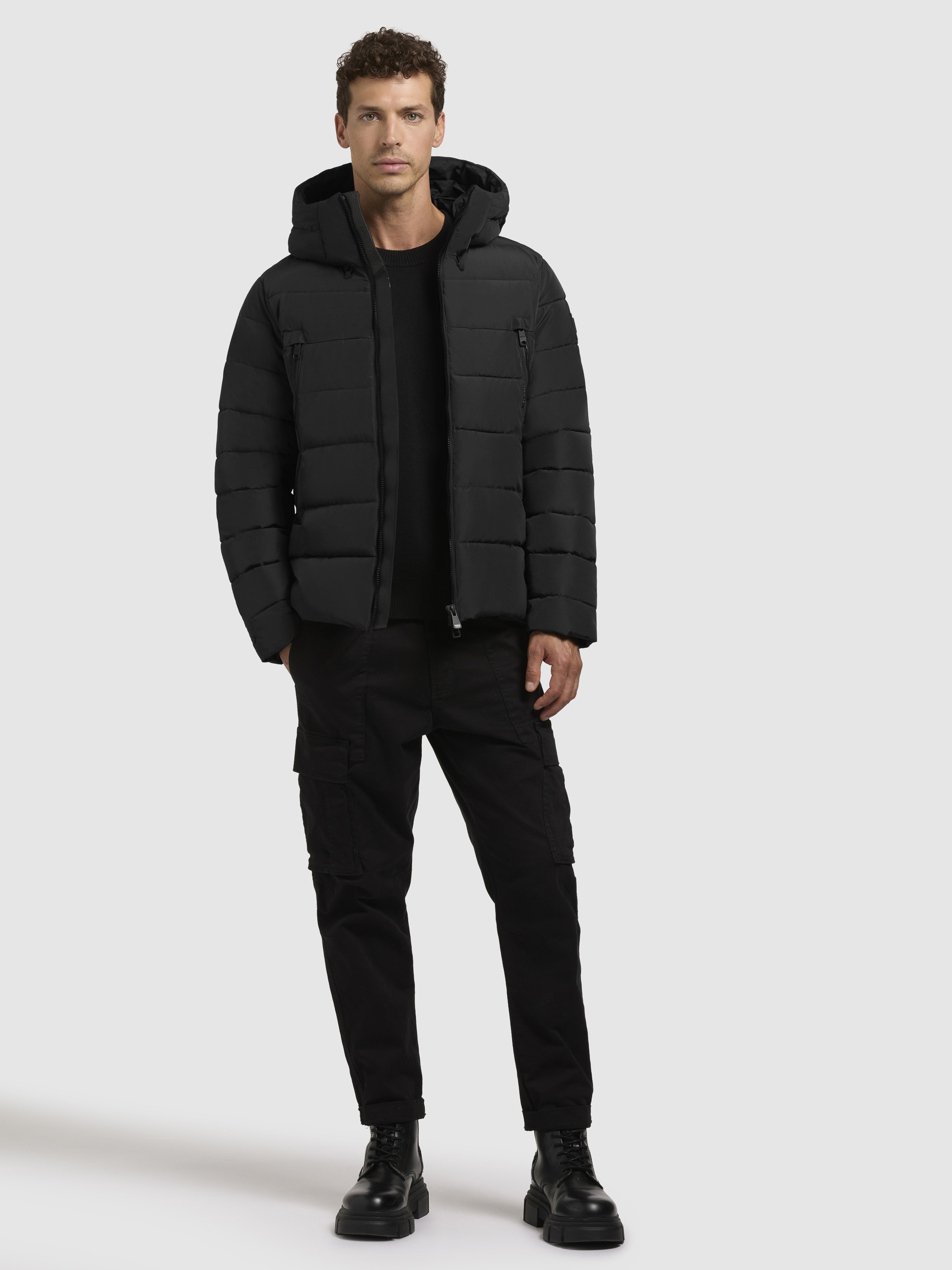 khujo Steppjacke »WOU«, mit Kapuze
