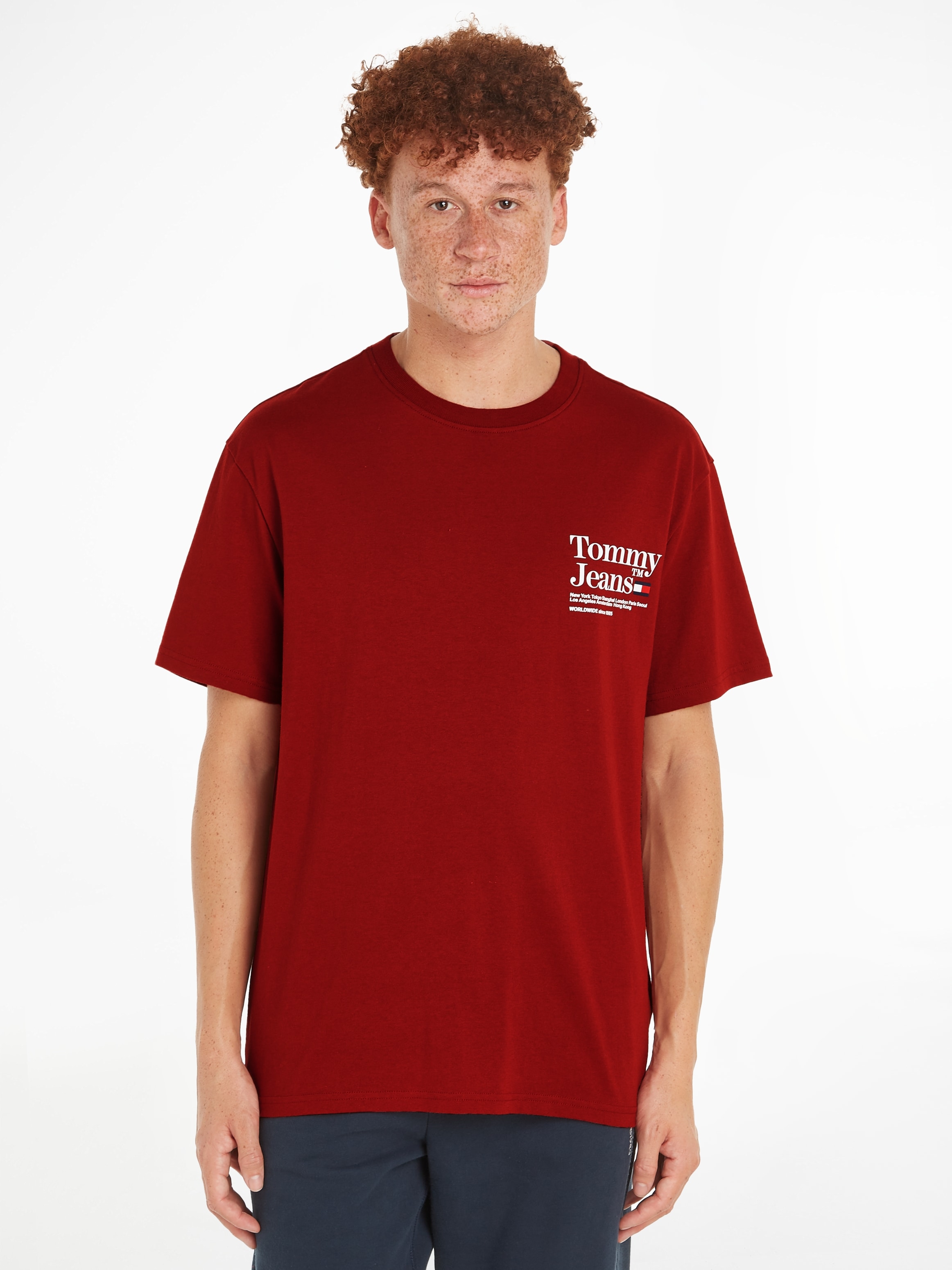 T-Shirt »TJM REG MODERN TOMMY TM TEE«, mit großem Aufdruck auf dem Rücken