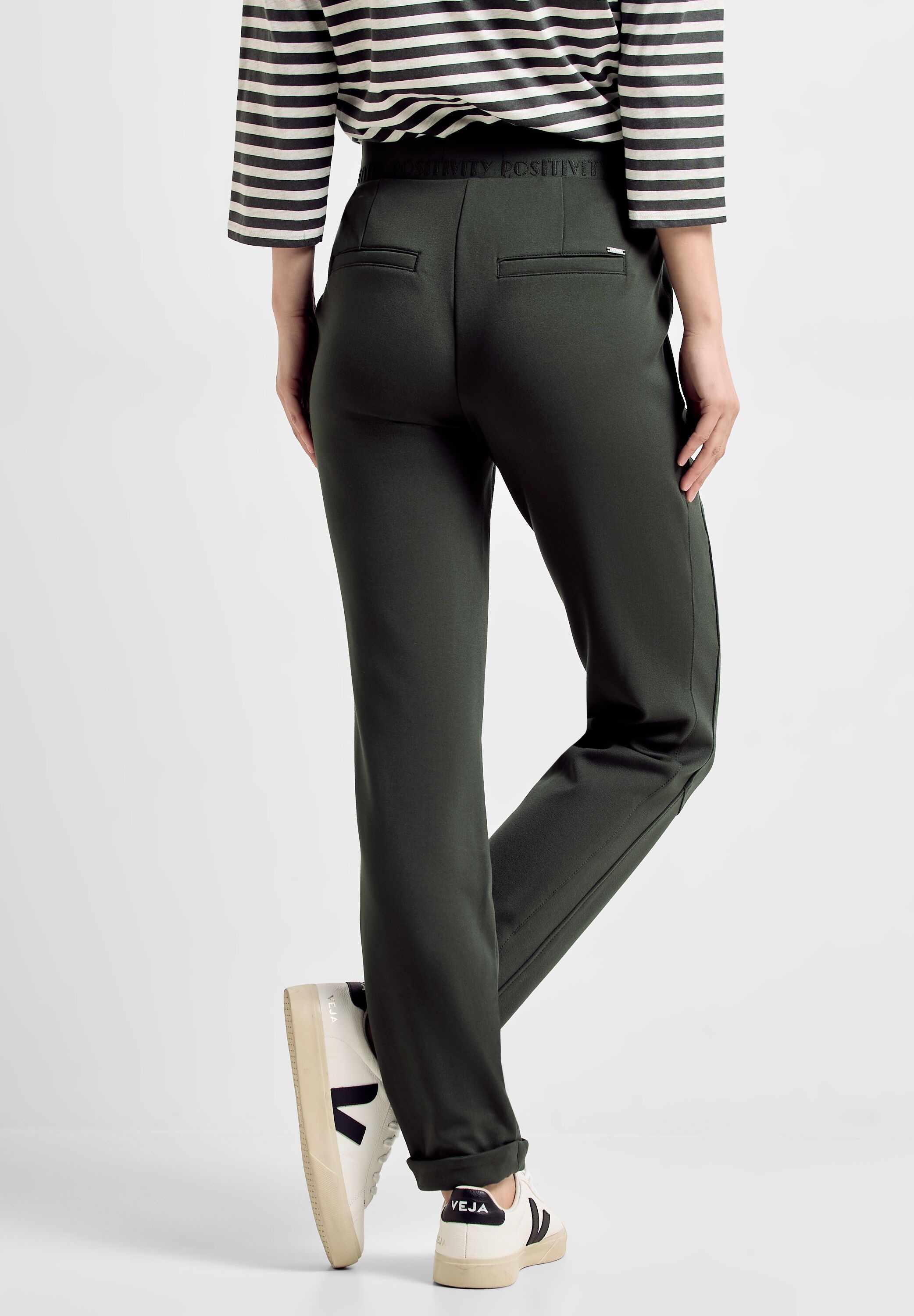 Cecil Jogger Pants, softer Materialmix