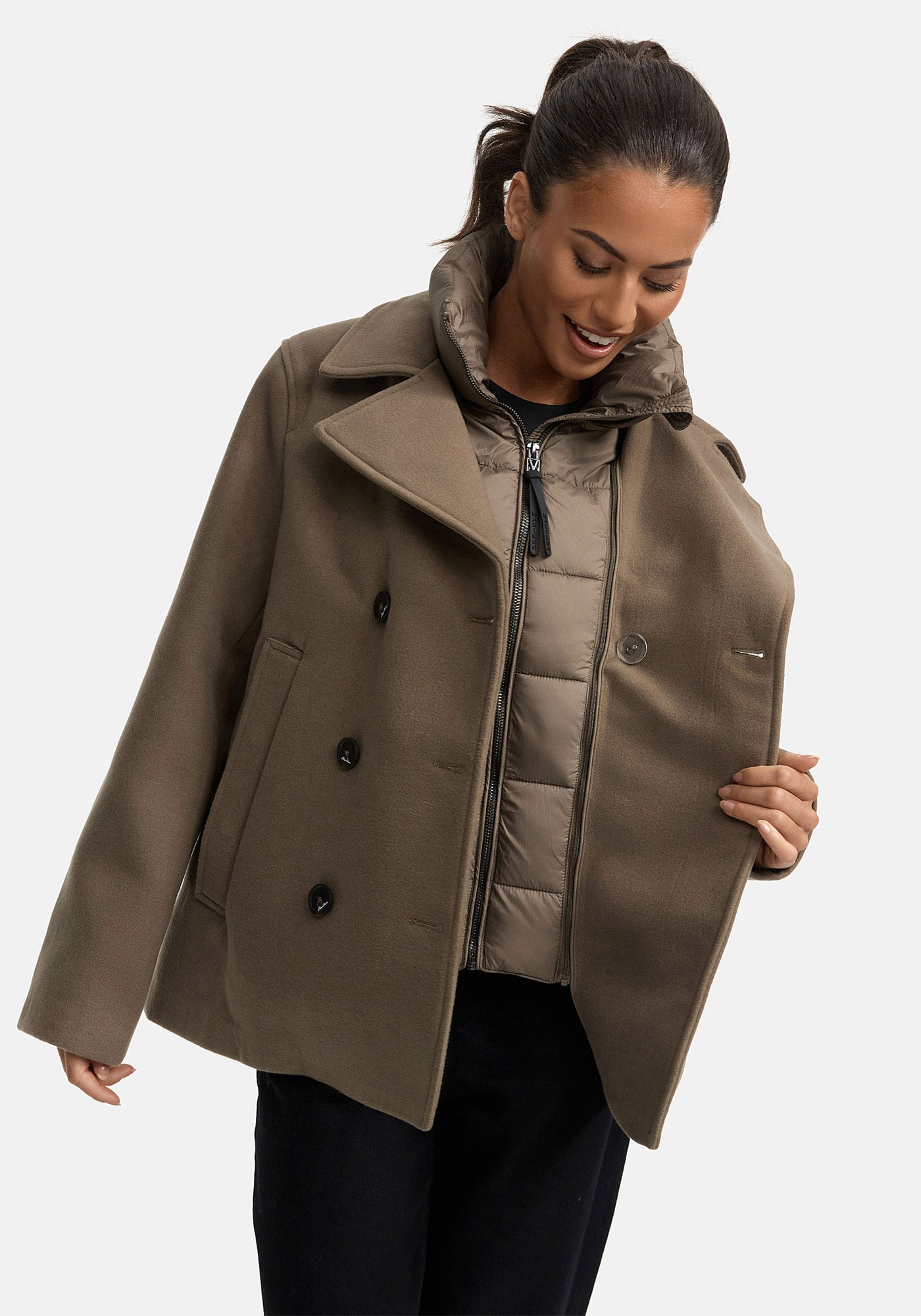 Marikoo Winterjacke »Aylaraa«, Elegante Designer Winterjacke