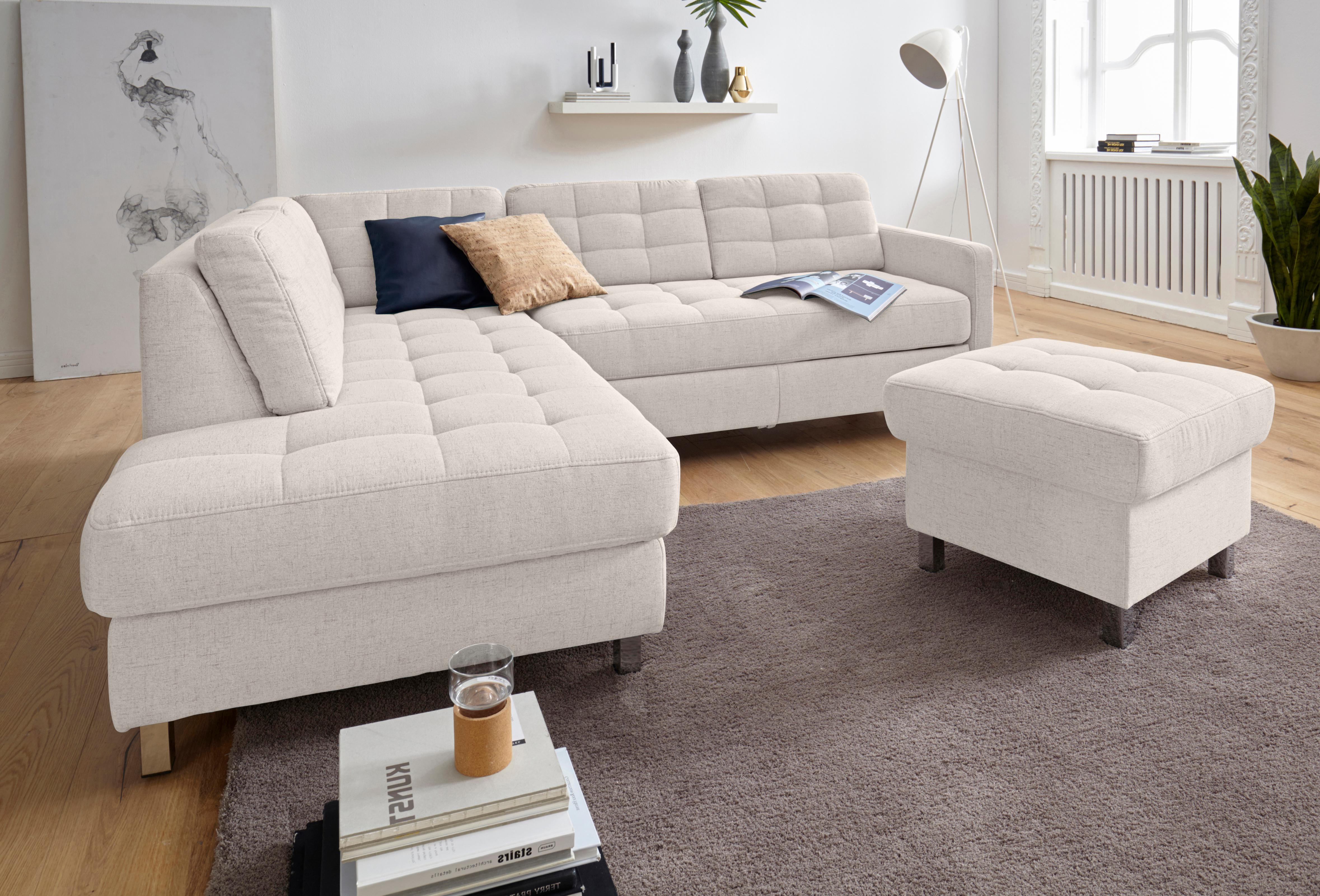 sit&more Ecksofa "Picasso L-Form" wahlweise mit Schlaffunktion und Bettkasten