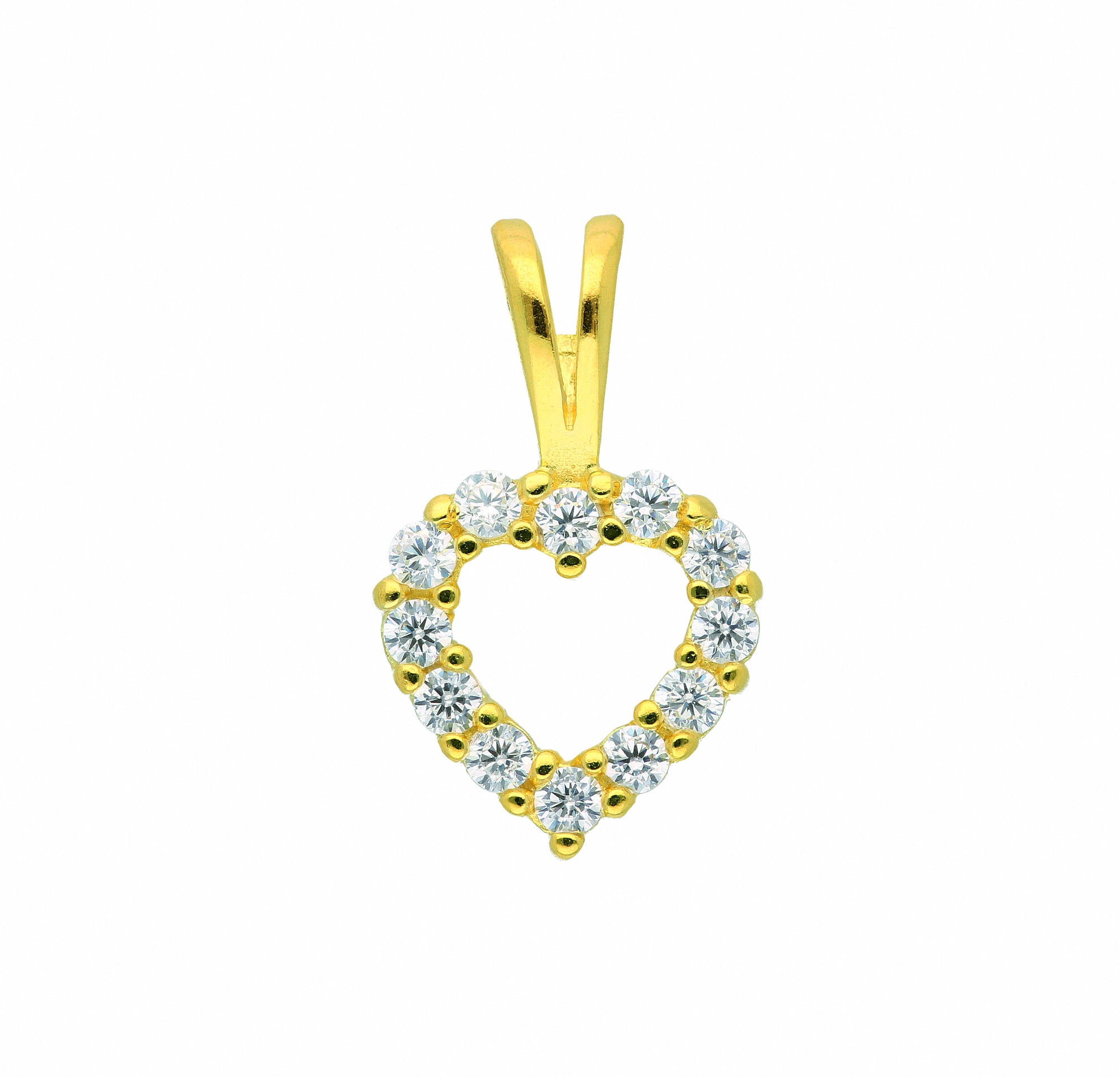 Adelia´s Kette mit Anhänger »925 Silber Anhänger Herz mit Zirkonia«,  Schmuckset - Set mit Halskette online kaufen | BAUR