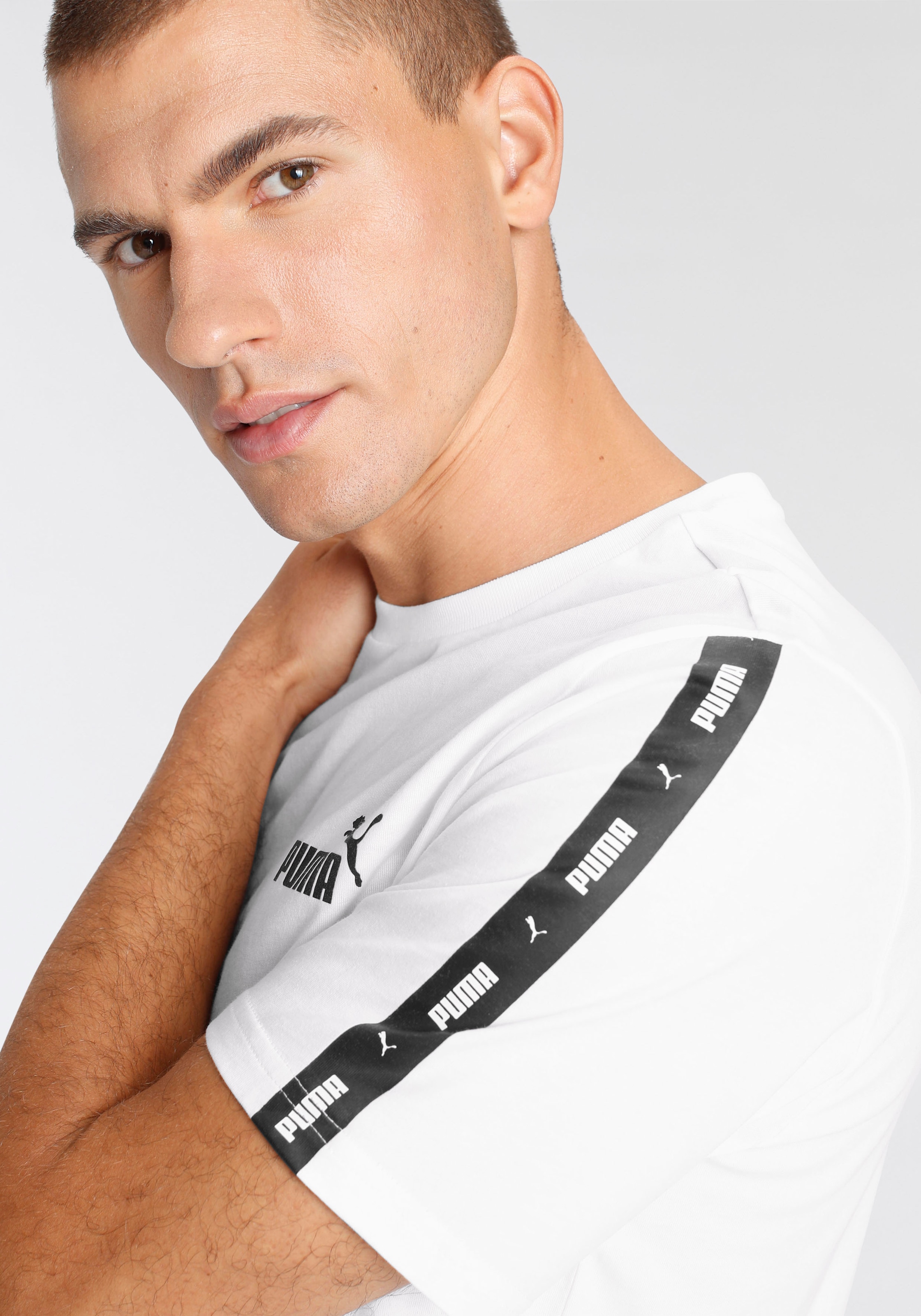 PUMA T-Shirt »ESS+ TAPE TEE«