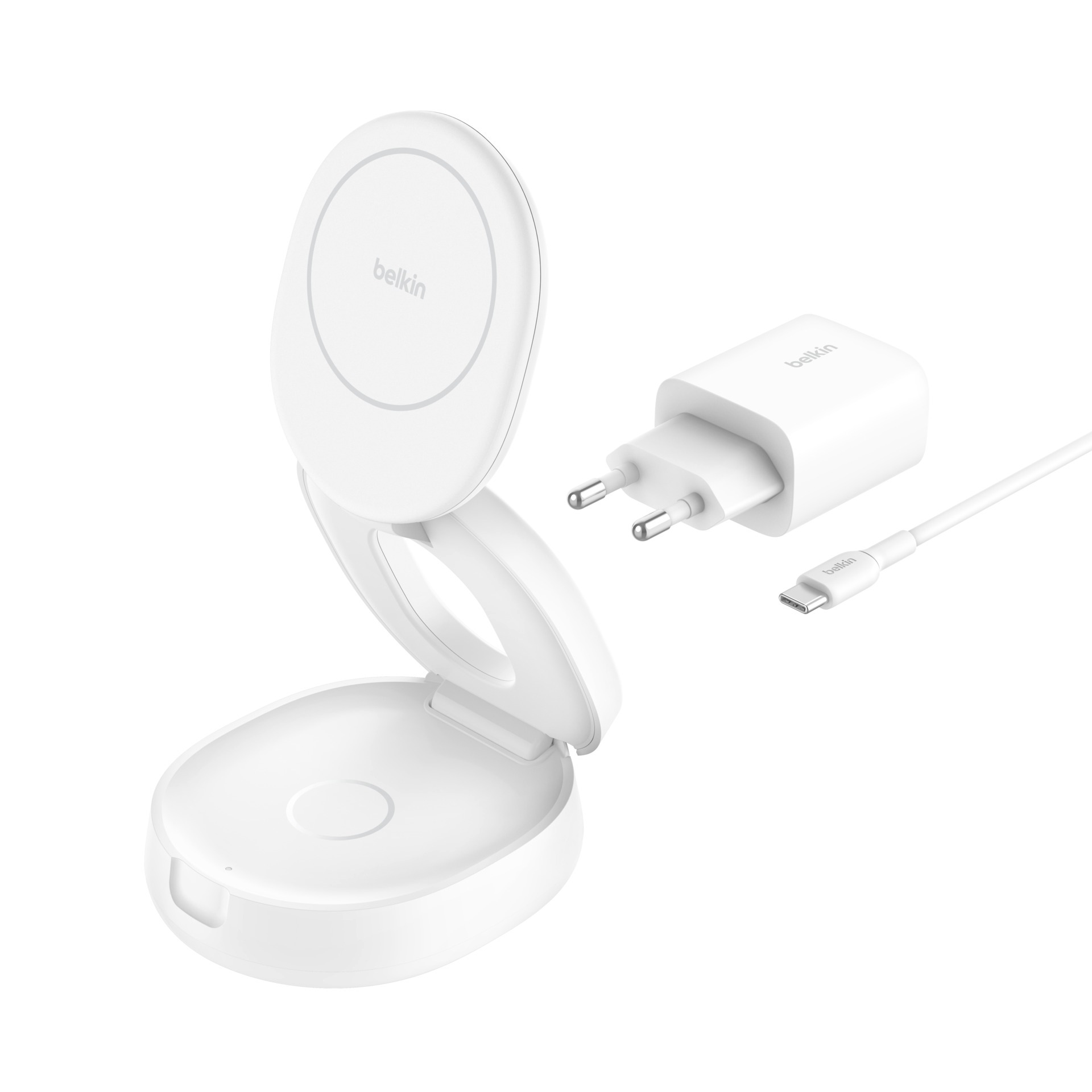 Belkin Wireless Charger »BoostCharge verstellbare magnetische 2-in-1-Ladestation«